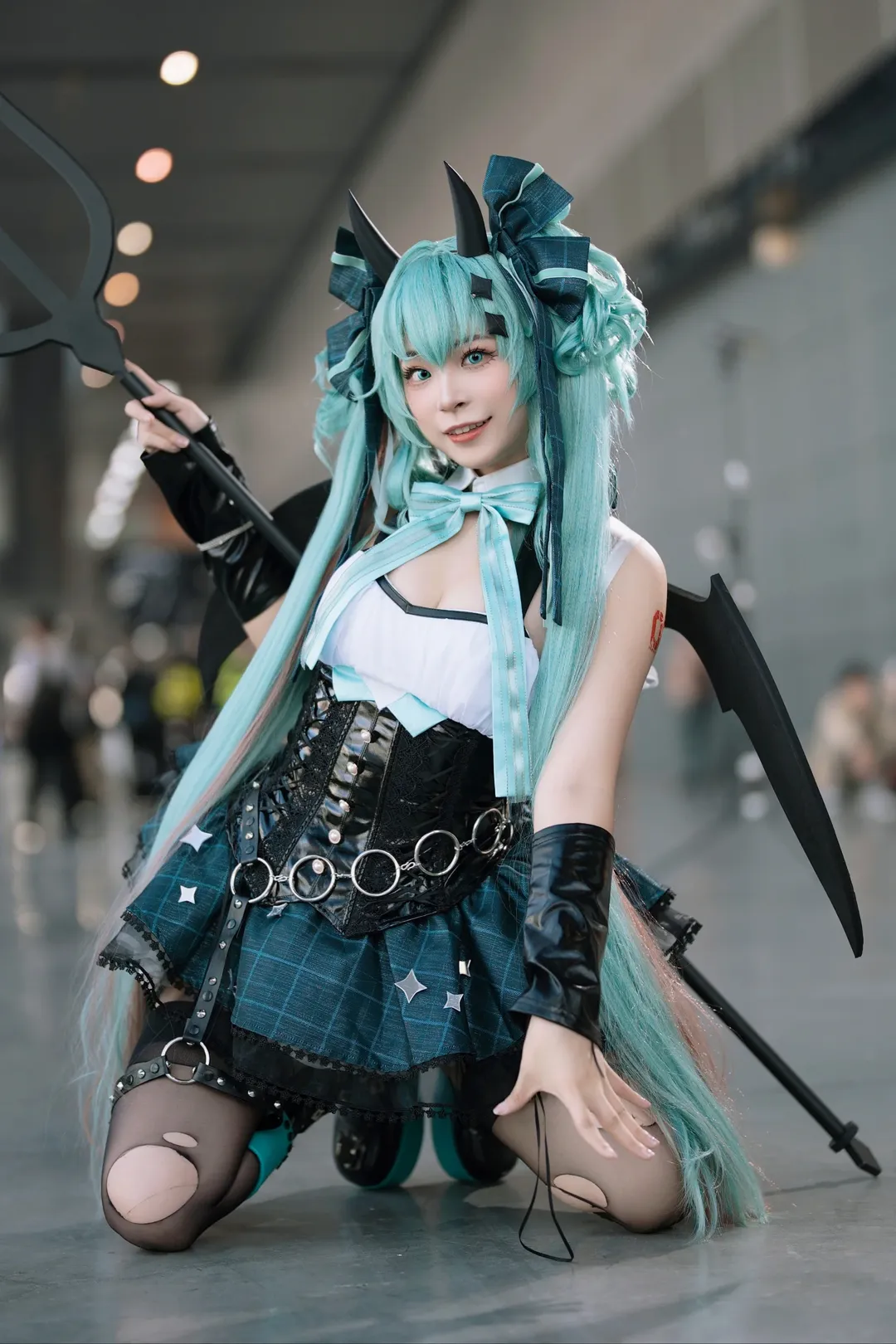 萤火虫漫展, 初音未来cos, cosplay返图, Vocaloid, 小恶魔造型 - 第9张