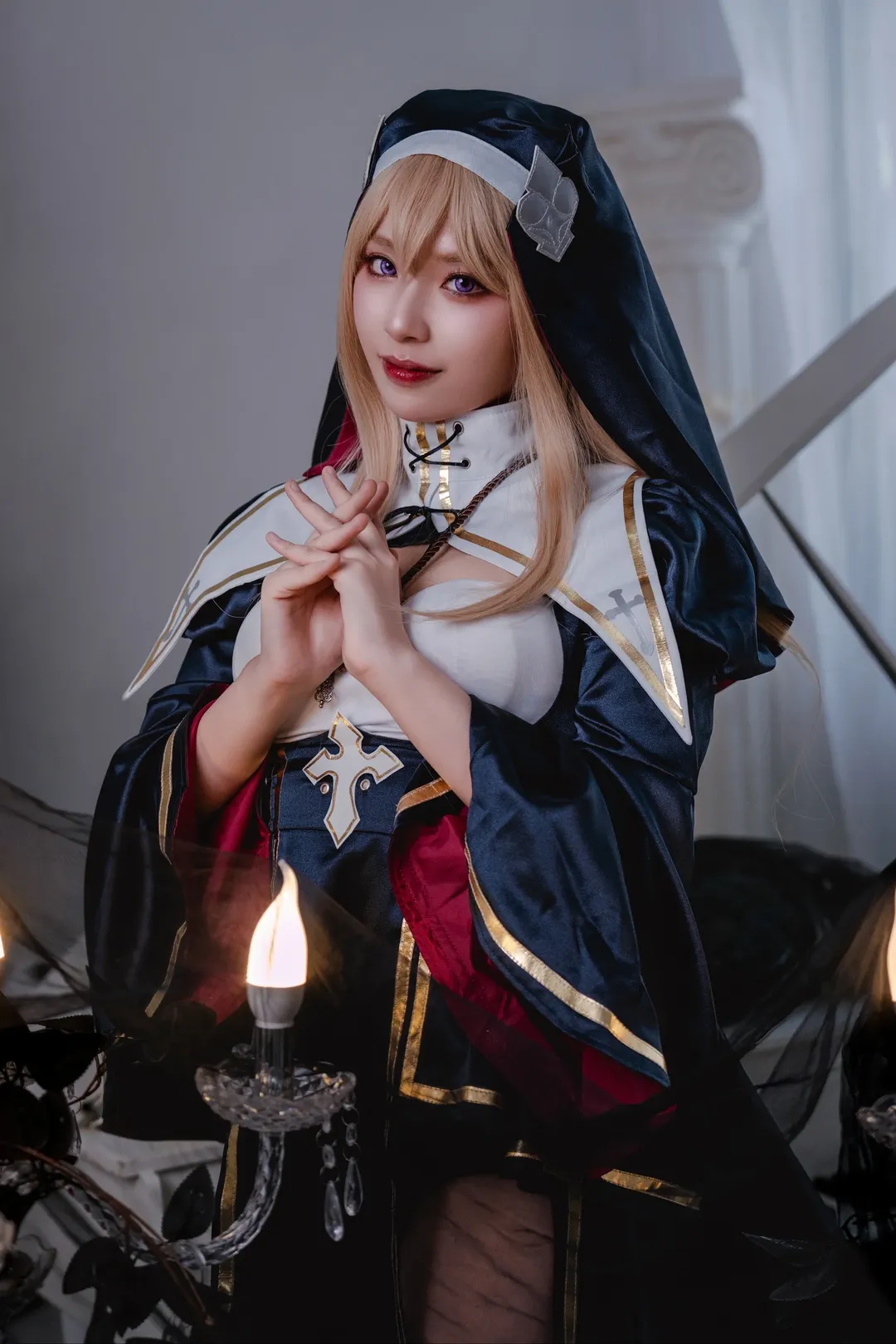 角色扮演, 人像摄影, 修女夏洛特cos, 场景棚拍, 永诺布光 - 第2张