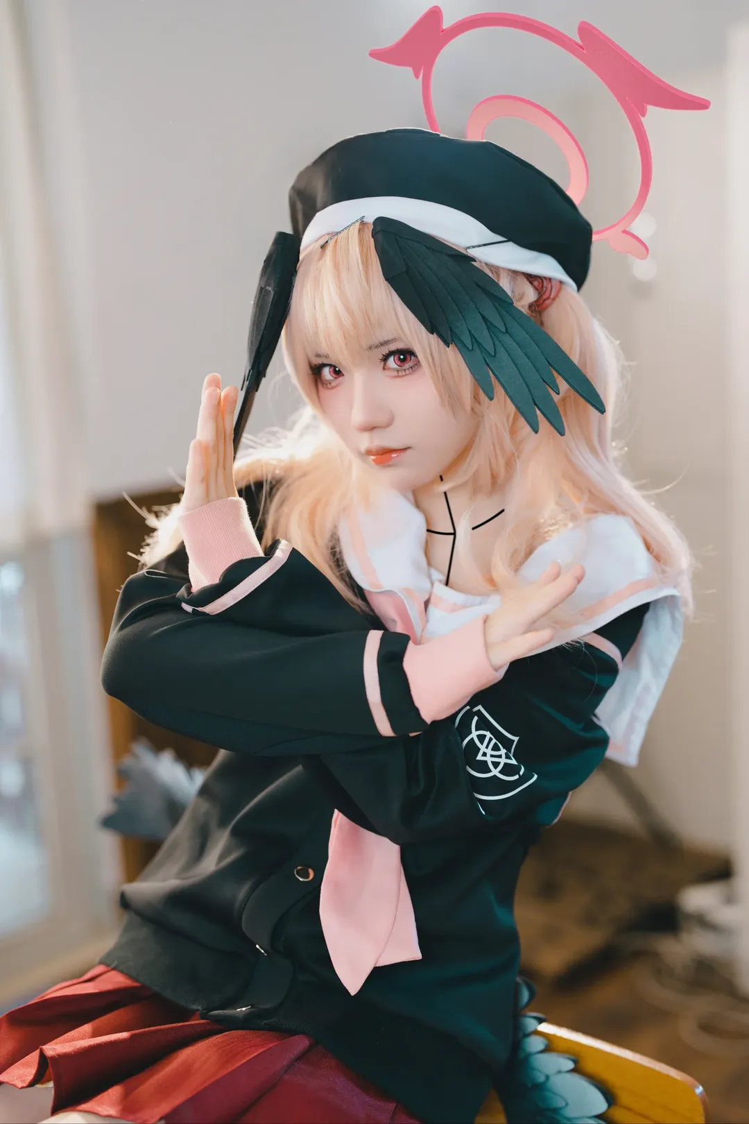 蔚蓝档案, 下江小春cos, 二次元cos, cosplay摄影, 教室写真 - 第1张
