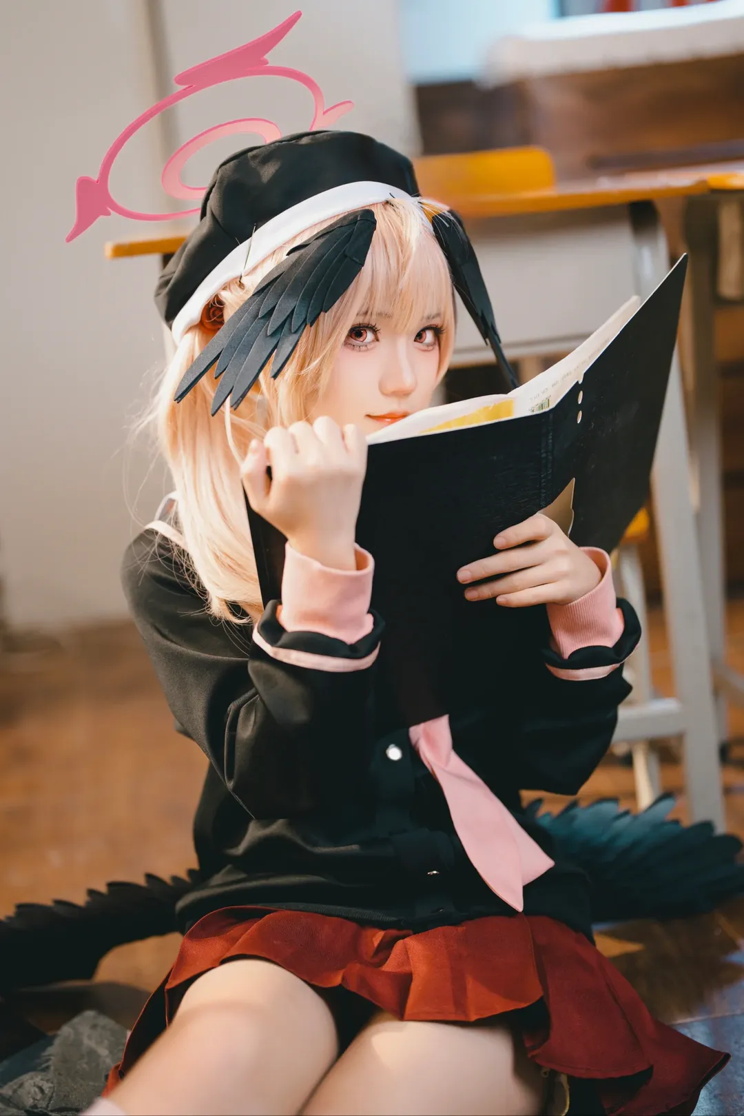 蔚蓝档案, 下江小春cos, 二次元cos, cosplay摄影, 教室写真 - 第10张