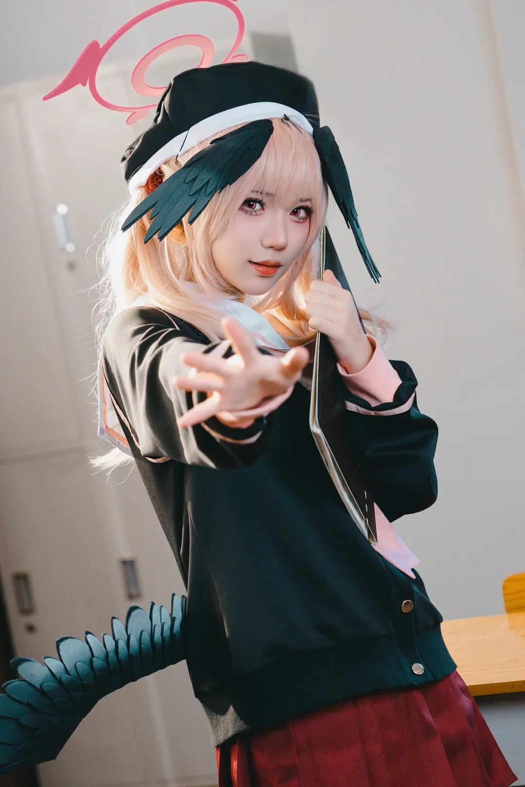 蔚蓝档案, 下江小春cos, 二次元cos, cosplay摄影, 教室写真 - 第11张