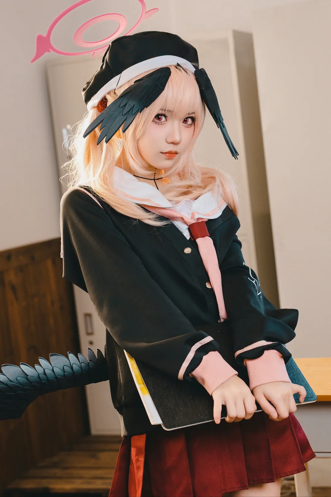 蔚蓝档案, 下江小春cos, 二次元cos, cosplay摄影, 教室写真 - 第9张