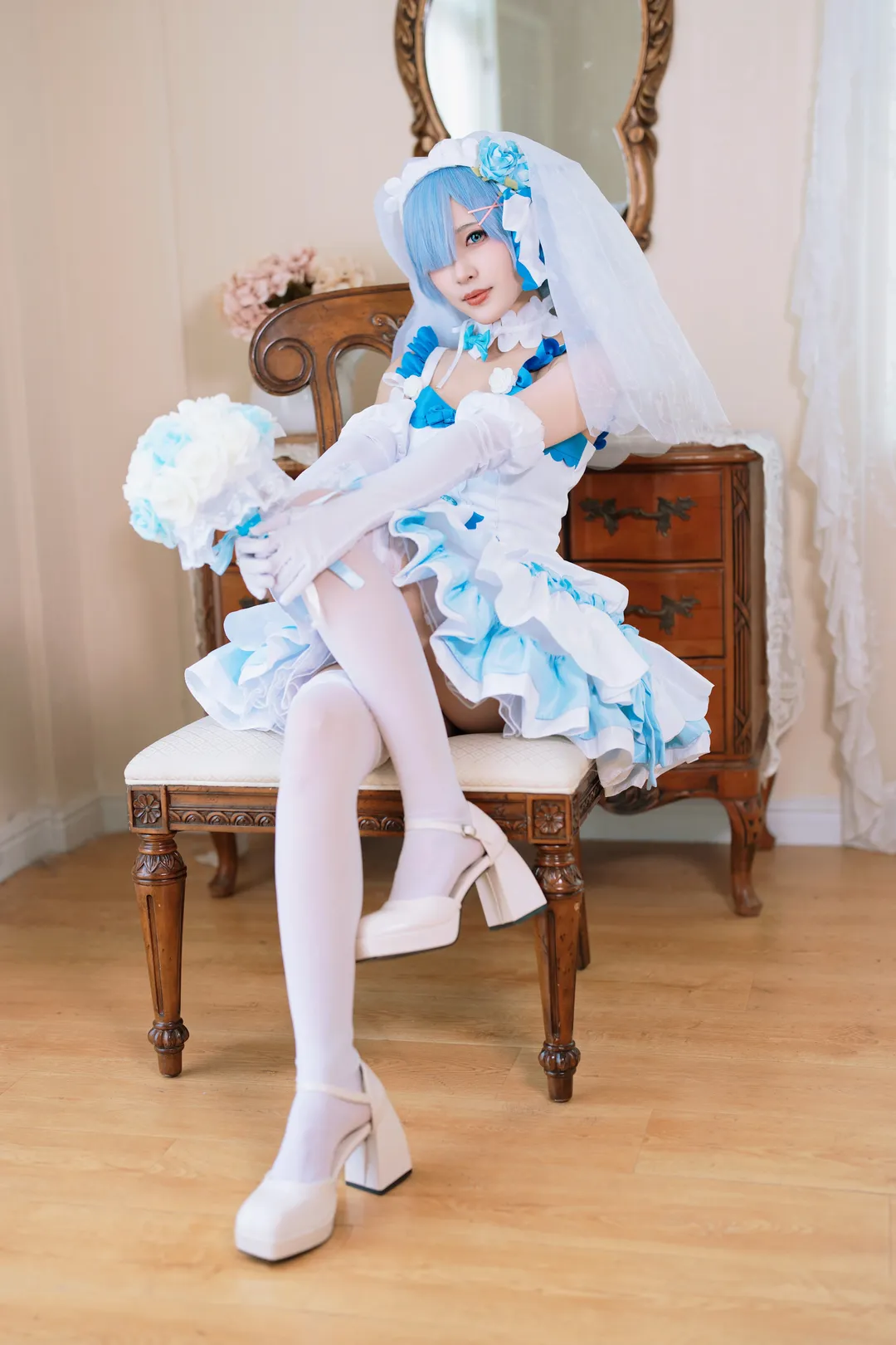 cosplay, 花嫁, 蕾姆cos, 人像摄影, Re从零开始的异世界生活 - 第1张