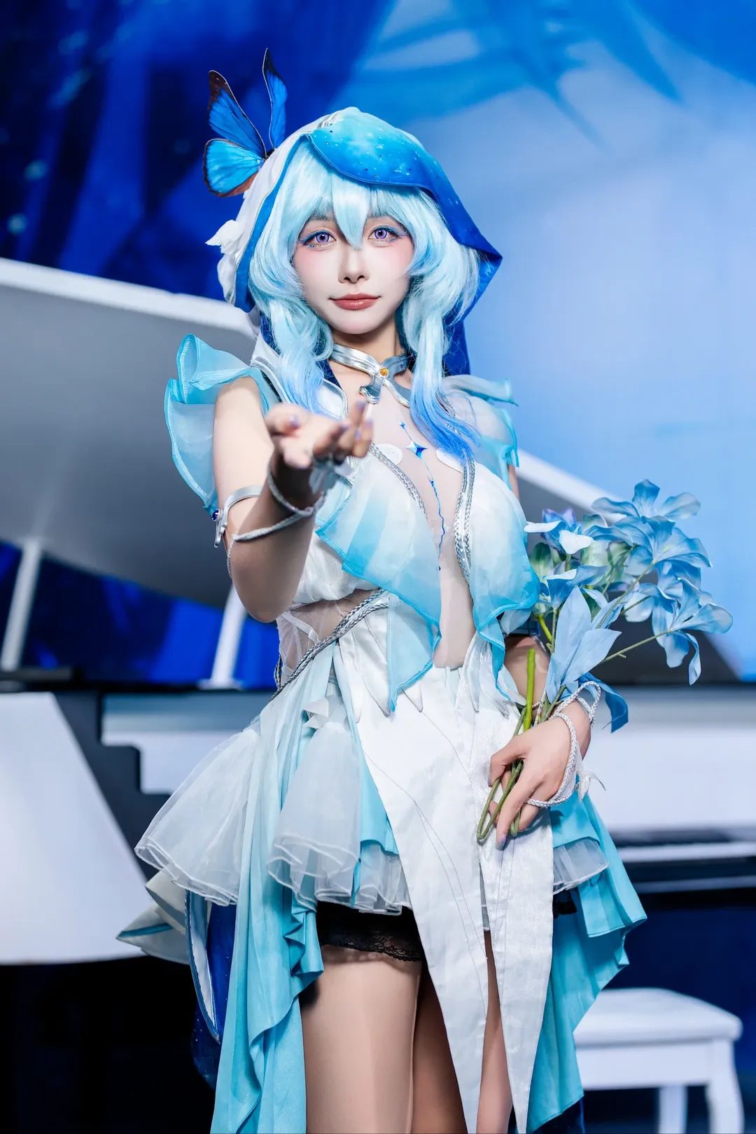 鸣潮, 漫展返图, 守岸人cos, CICF, 蓝色系cosplay