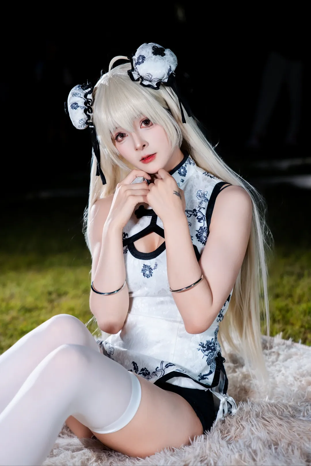 二次元cosplay, 春日野穹cos, 缘之空, 旗袍穿搭, CICF漫展 - 第3张
