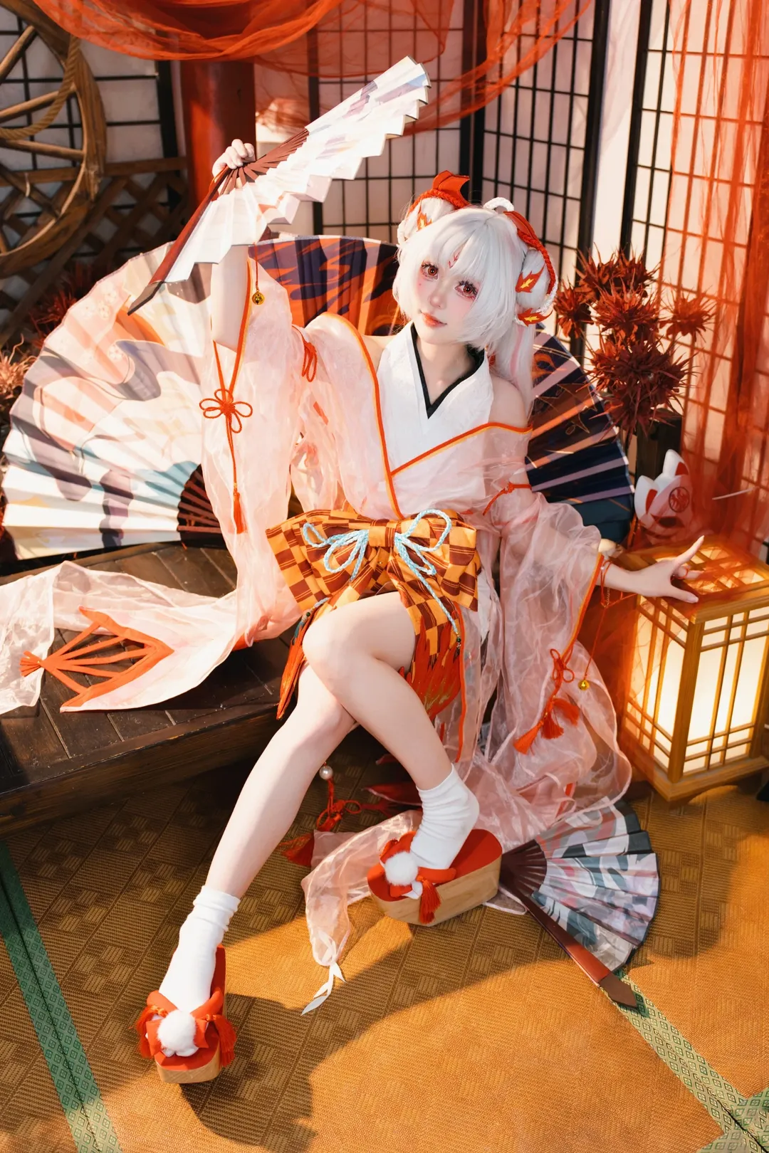 和风摄影, cosplay妆容, 不知火cos, 阴阳师, 角色扮演分享 - 第1张