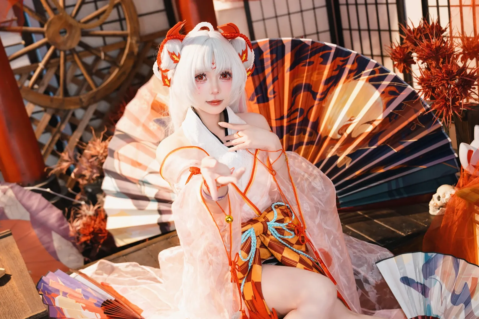 和风摄影, cosplay妆容, 不知火cos, 阴阳师, 角色扮演分享 - 第3张