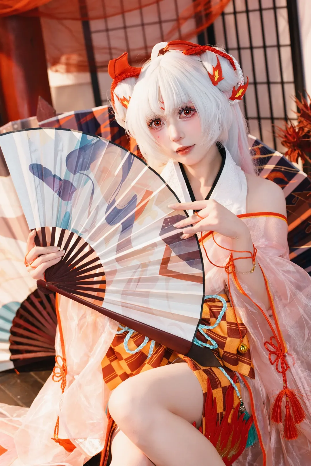 和风摄影, cosplay妆容, 不知火cos, 阴阳师, 角色扮演分享 - 第6张