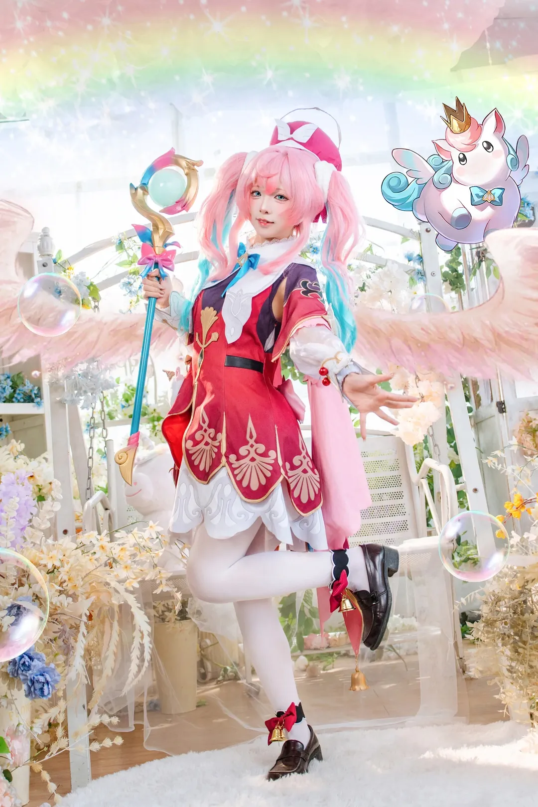 Honkai: Star Rail, Hyacinthia cosplay, Anime cosplay, Dreamy photoshoot, Twin tails cosplay