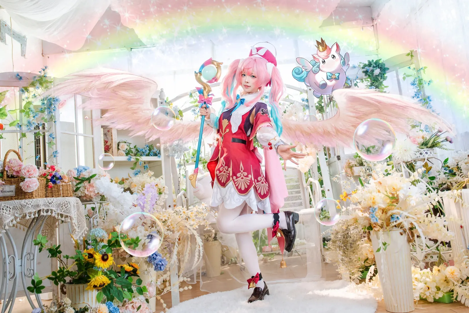 崩坏星穹铁道, 风堇cos, 二次元cos, 梦幻写真, 双马尾cos - 第2张