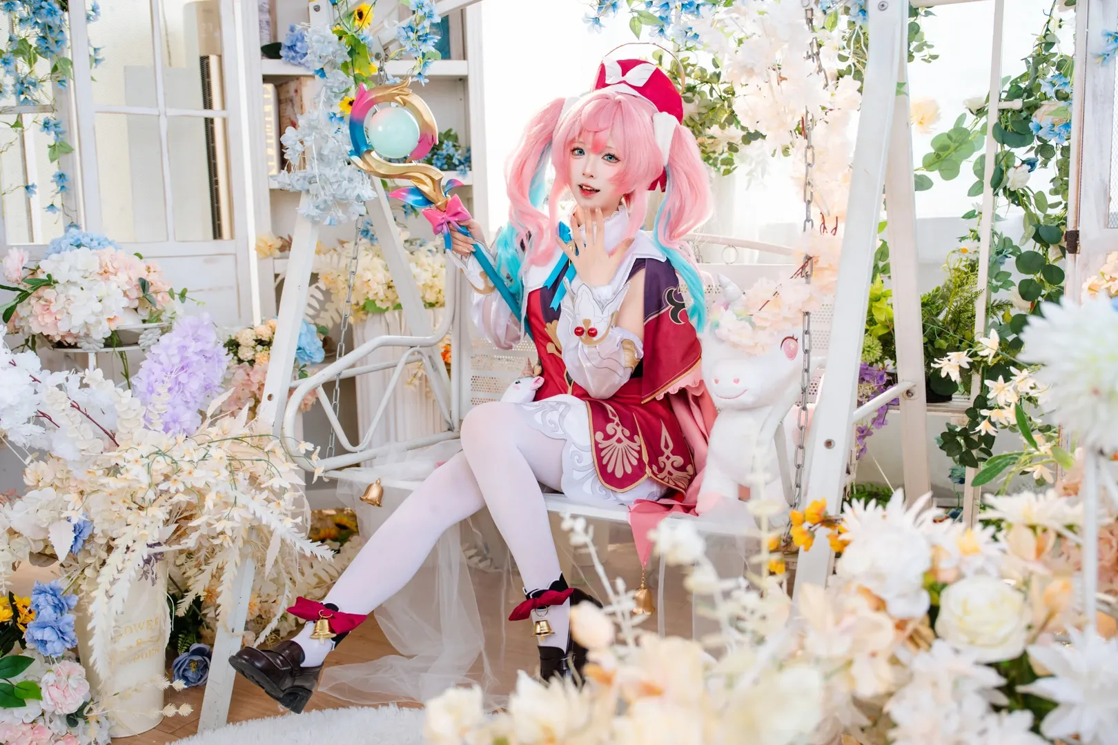 崩坏星穹铁道, 风堇cos, 二次元cos, 梦幻写真, 双马尾cos - 第4张
