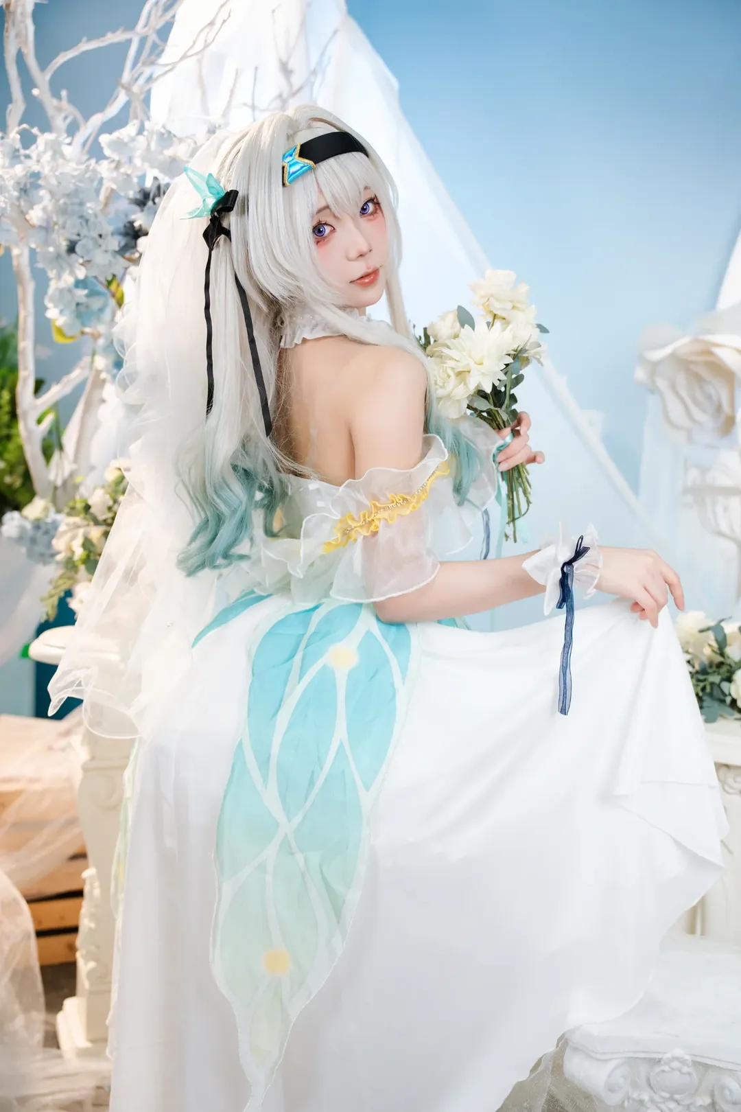 崩壞星穹鐵道, 漫展返圖, 螢火蟲漫展, 流螢cos, 花嫁cos - 第2張