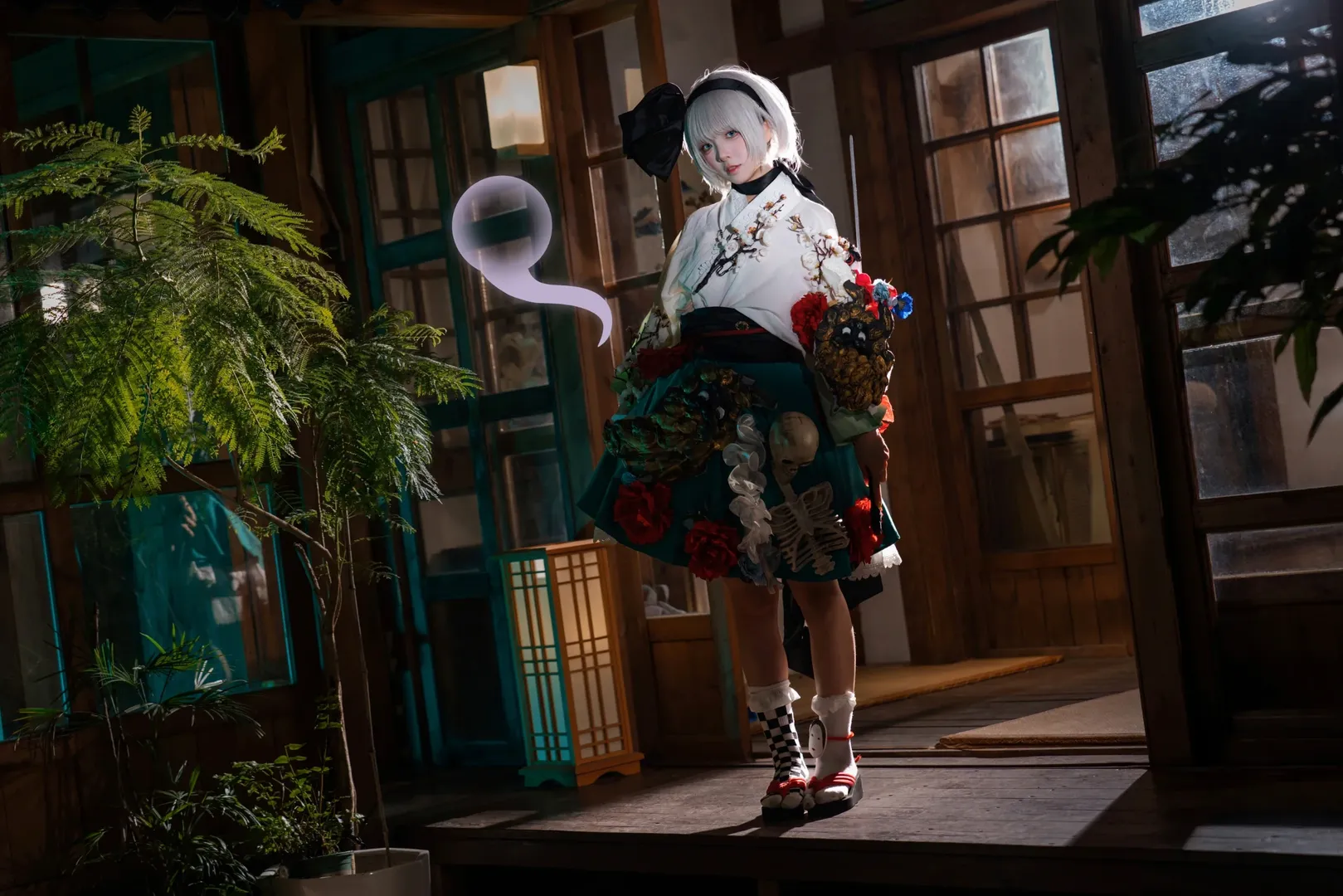 东方Project, 魂魄妖梦cos, 和风cosplay, Coser日常, 日式庭院摄影 - 第4张
