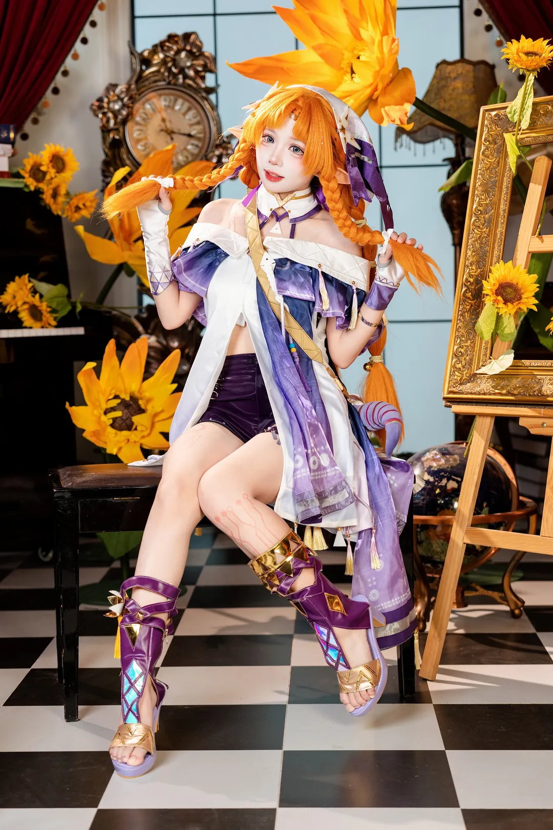 鸣潮, 二次元摄影, 西格莉卡cos, cosplay穿搭, 橙子道具 - 第4张