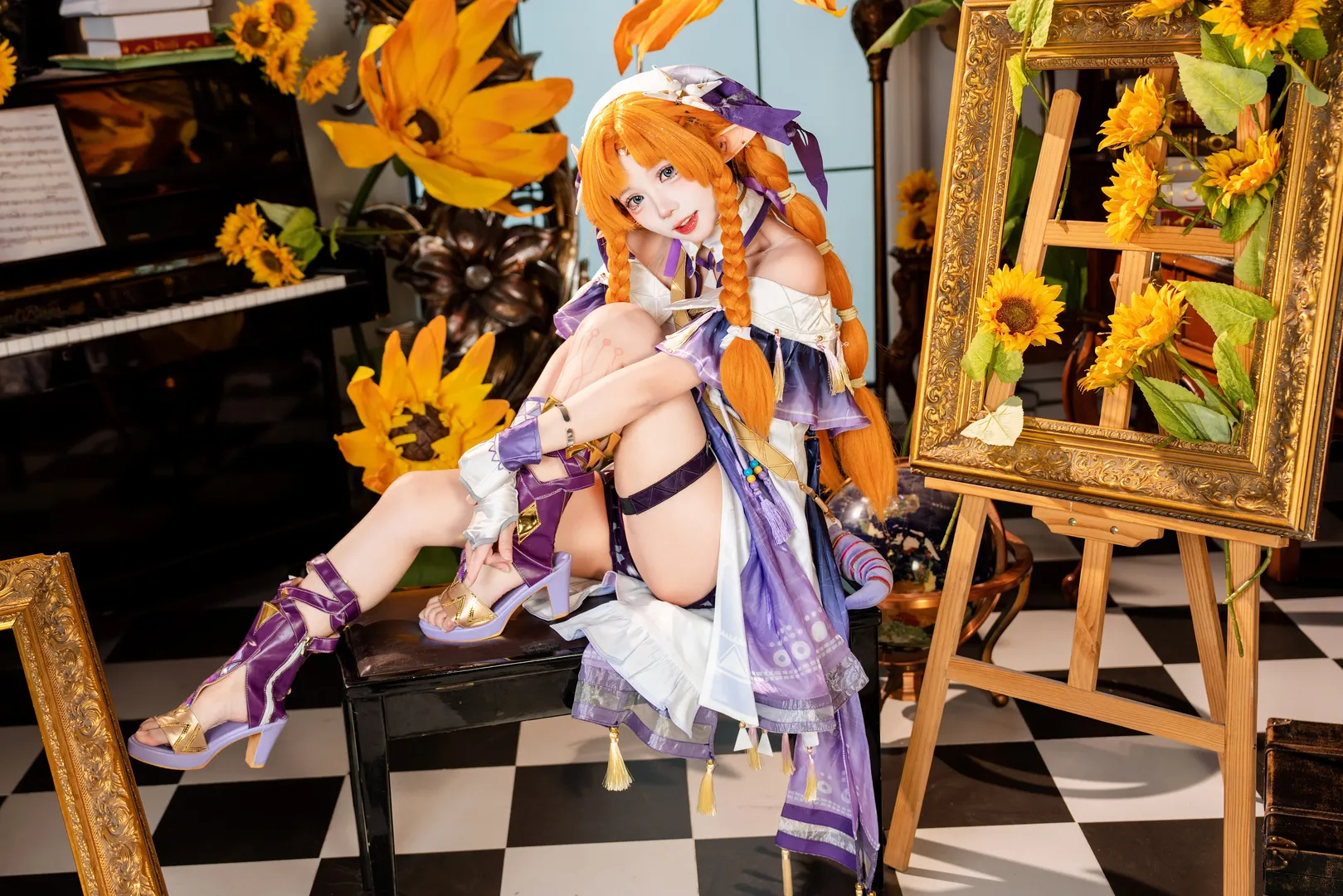 鸣潮, 二次元摄影, 西格莉卡cos, cosplay穿搭, 橙子道具 - 第6张