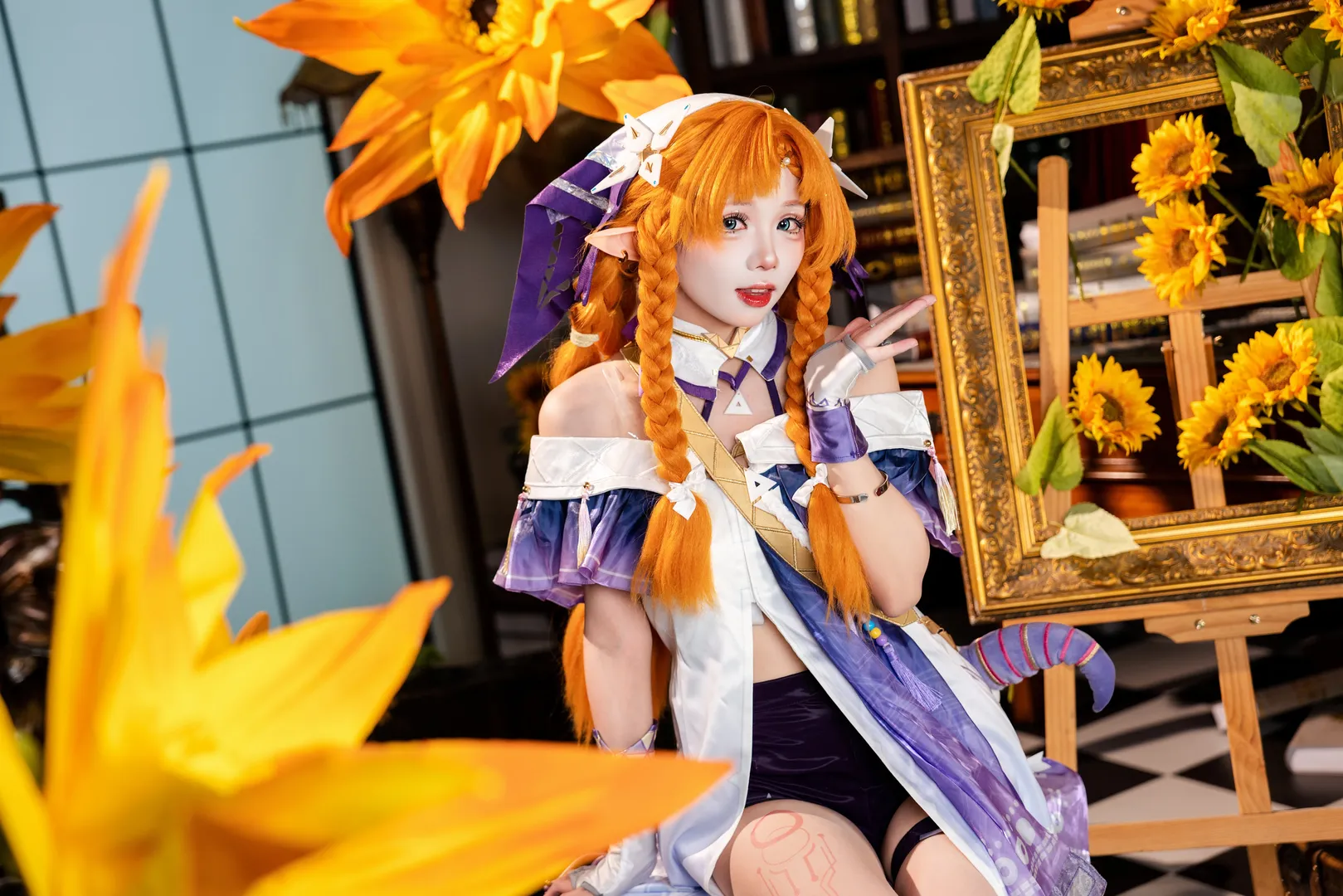 鸣潮, 二次元摄影, 西格莉卡cos, cosplay穿搭, 橙子道具 - 第7张