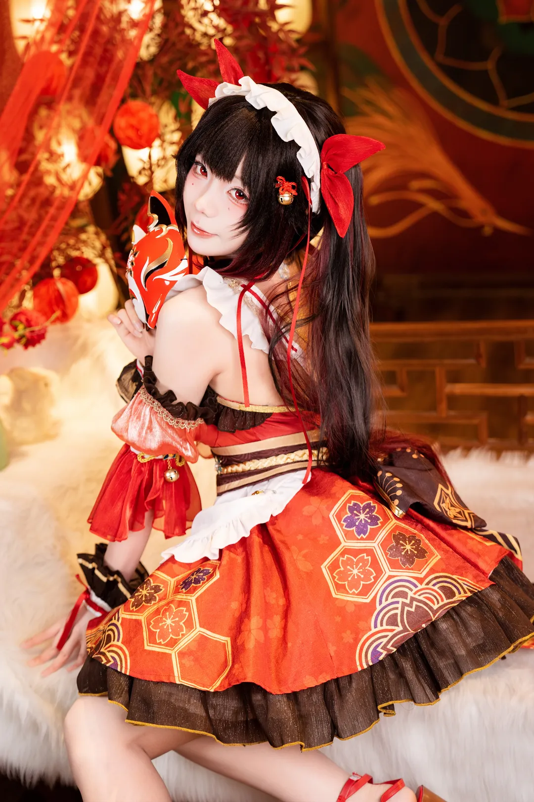 二次元摄影, 崩坏星穹铁道, 花火cos, cosplay日常, 狐面女仆 - 第1张