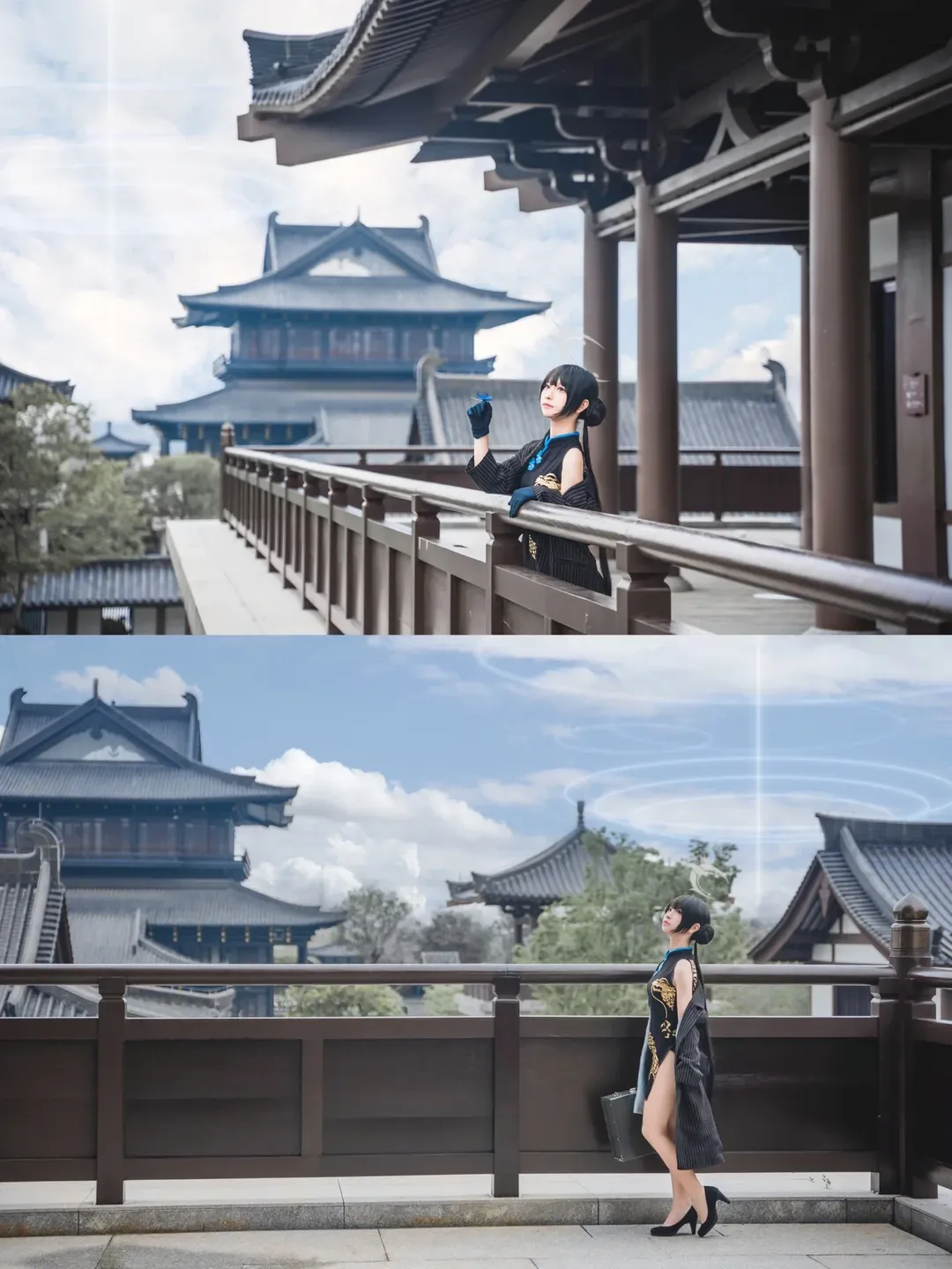 Misaki cosplay, Blue Archive, Cosplay photography, New Hall of Guangzhou Cultural Center, Ancient style on-location photography - Image 1