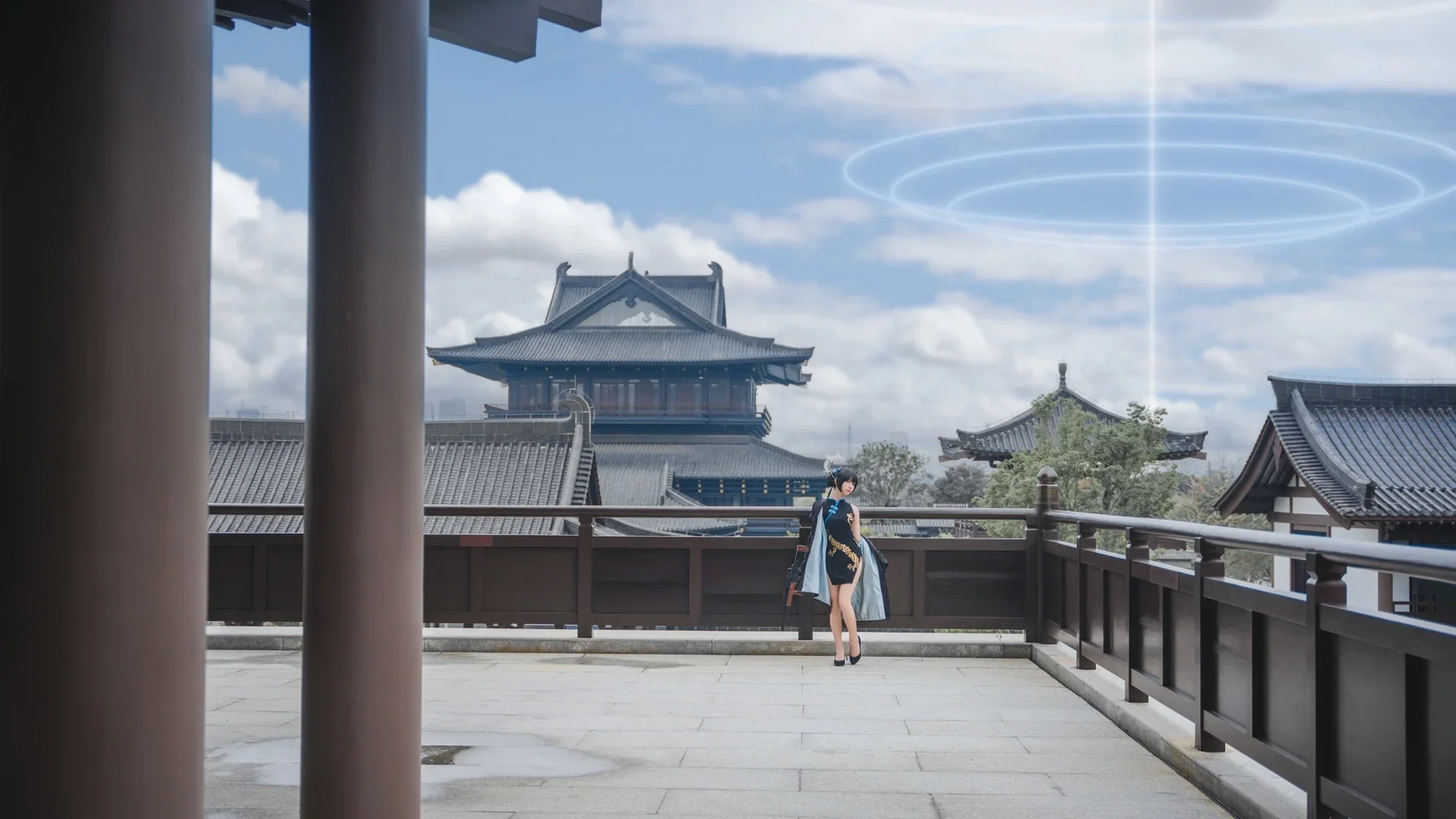 Misaki cosplay, Blue Archive, Cosplay photography, New Hall of Guangzhou Cultural Center, Ancient style on-location photography - Image 2
