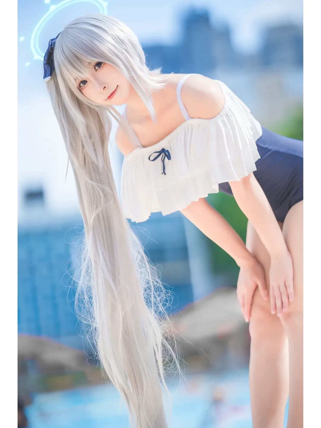 碧蓝档案, 泳装cos, 夏日穿搭, 广州外景, 月雪宫子cos