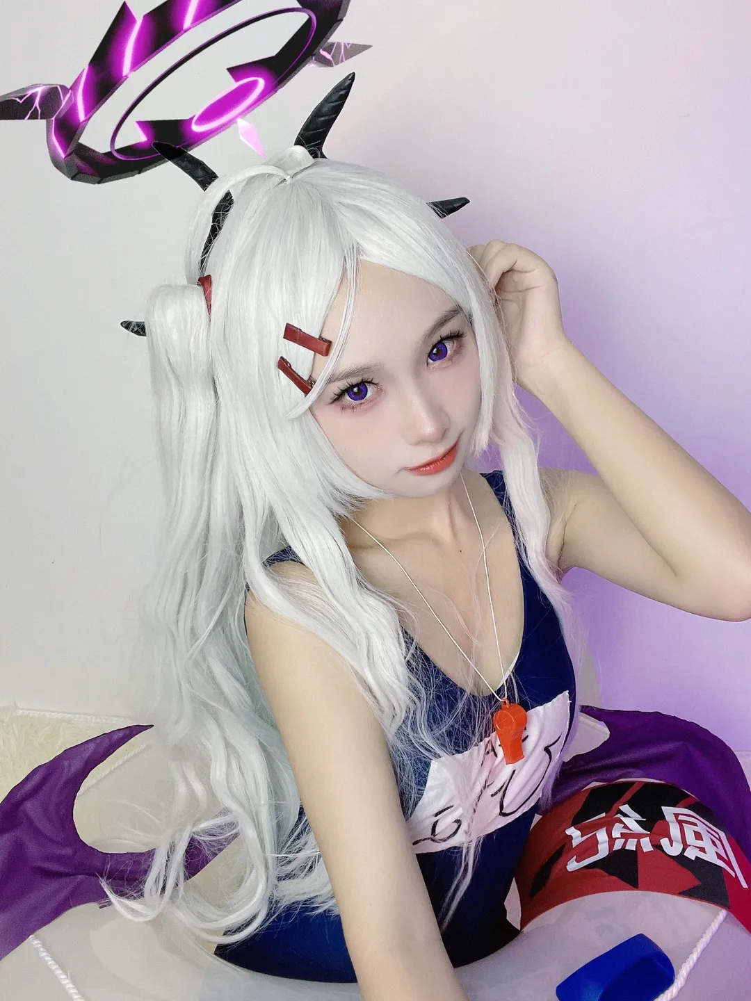 二次元, cosplay, 碧蓝档案, 空崎日奈cos, 泳装cos - 第2张