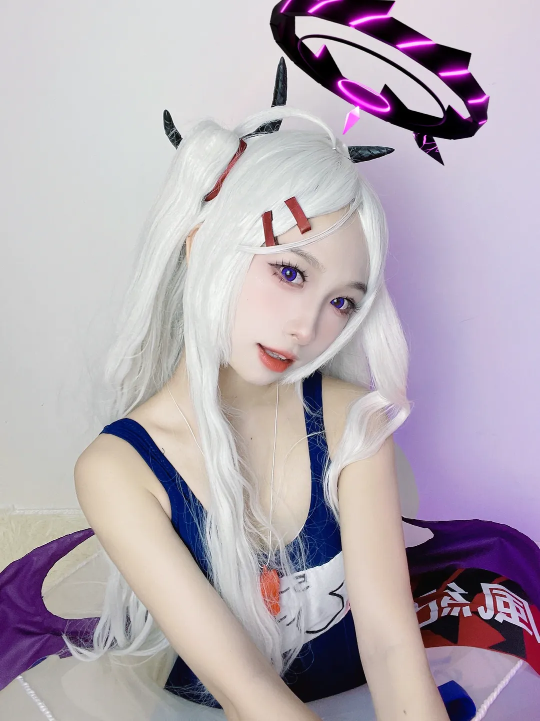 2D, cosplay, Blue Archive, Sorasaki Hina cosplay, Swimsuit cosplay