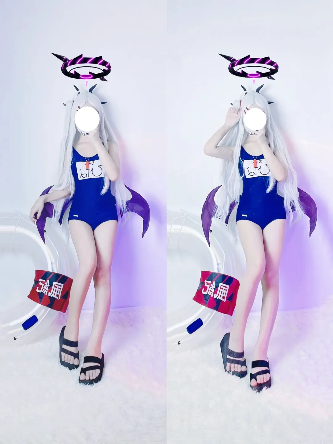 ブルーアーカイブ, 空崎ヒナ コスプレ, 二次元コスプレ, コスプレ撮影, 水着試着 - 1枚目