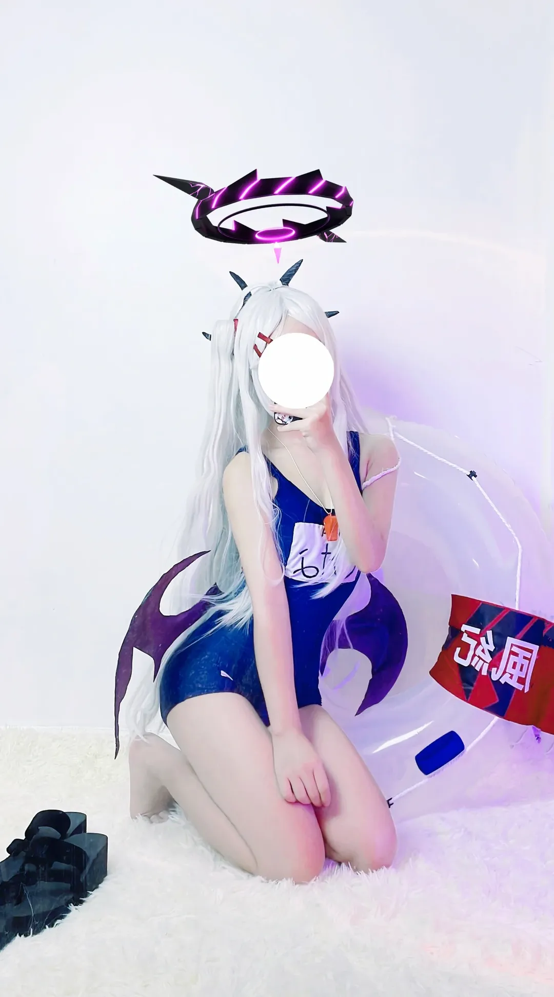 蔚蓝档案, 空崎日奈cos, 二次元cosplay, cos摄影, 水着试装