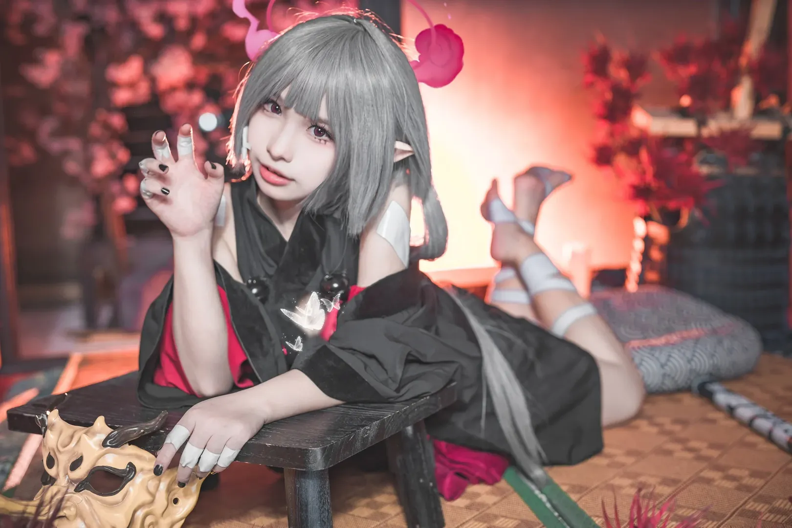 碧蓝档案, 二次元cosplay, 箭吹棕榈cos, 日式和风摄影, 绷带穿搭 - 第2张