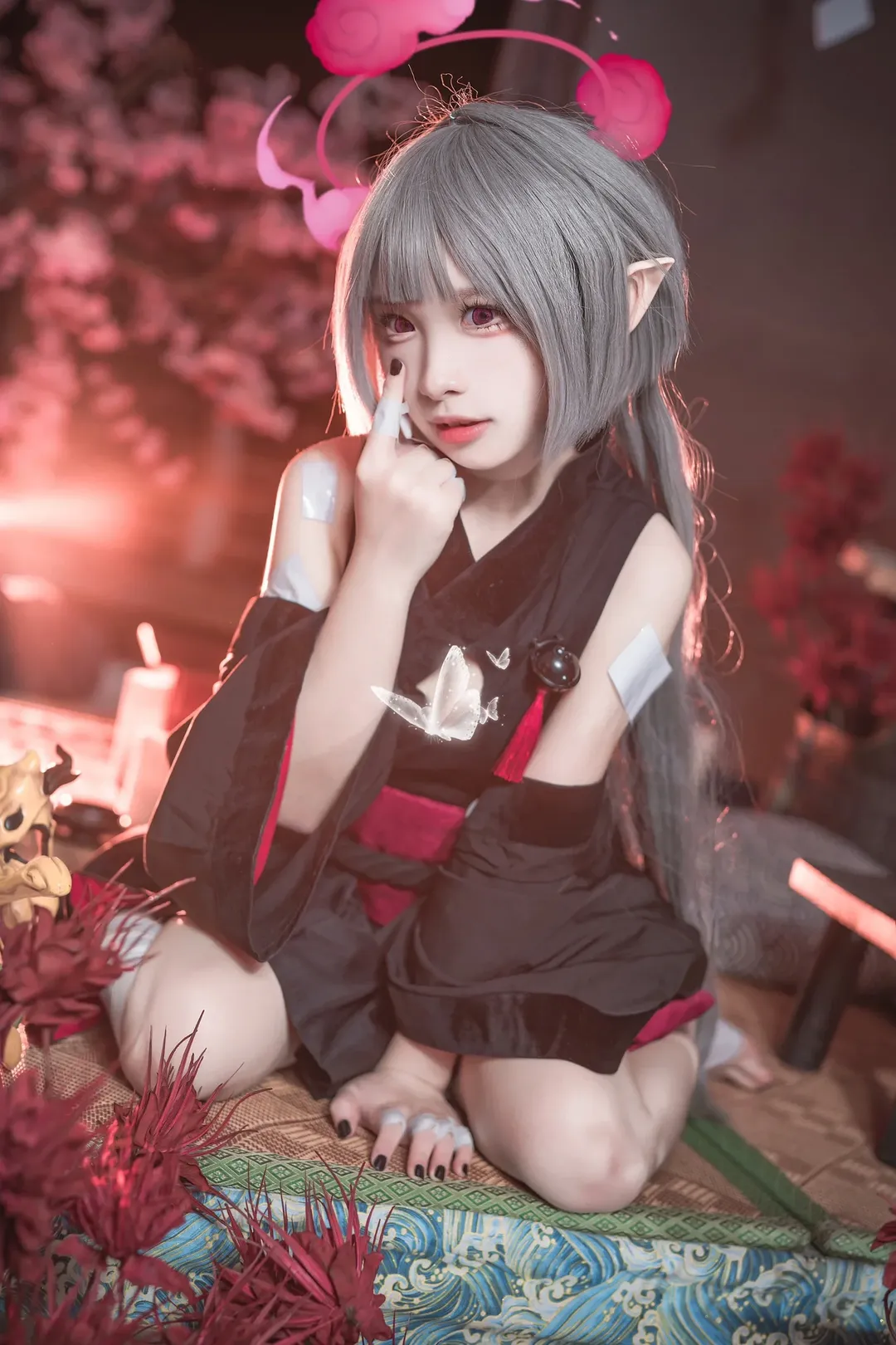 碧蓝档案, 二次元cosplay, 箭吹棕榈cos, 日式和风摄影, 绷带穿搭 - 第4张
