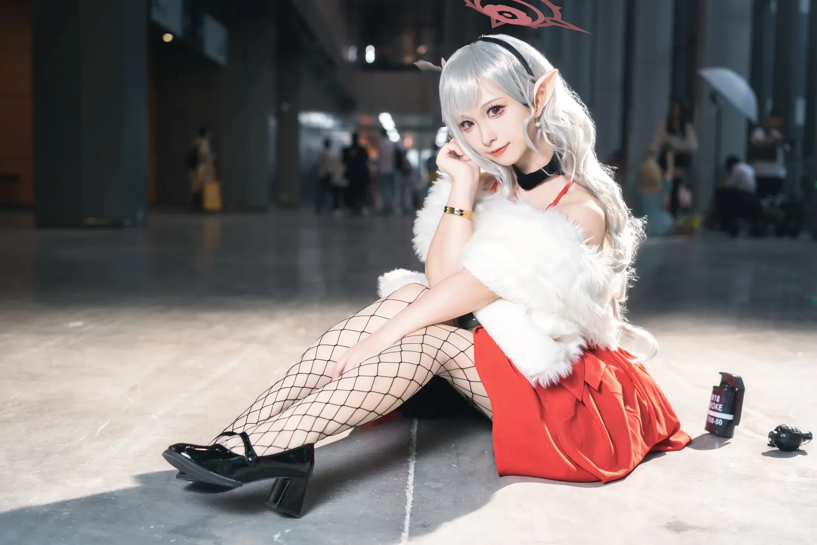 ブルーアーカイブ, ホタルACGエキスポ, 広州アニメ展, 浅黄ムツキコスプレ, 礼服コスプレ - 4枚目