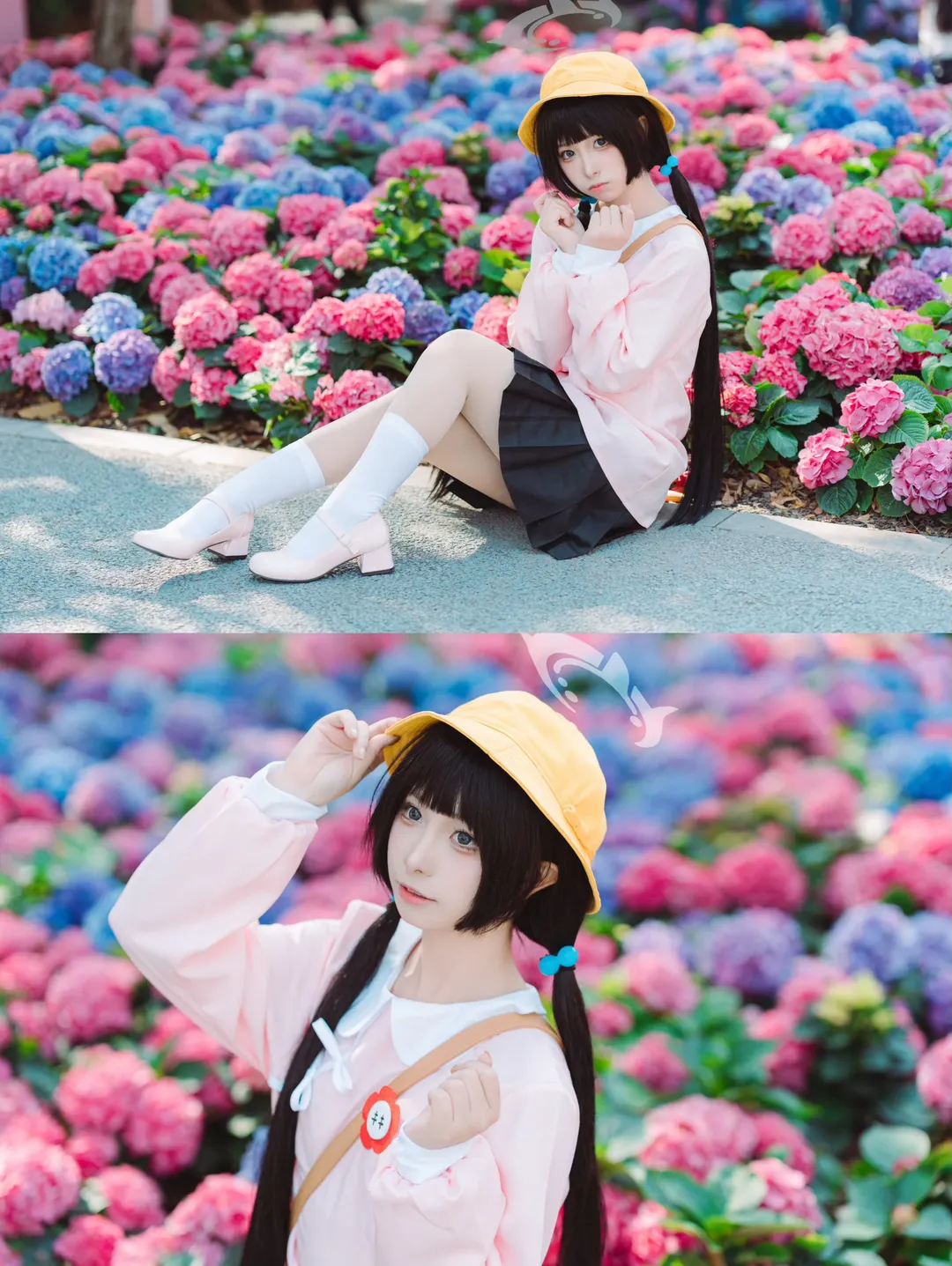 cosplay, 蔚蓝档案, 妃咲cos, 绣球花, 广州儿童公园 - 第1张