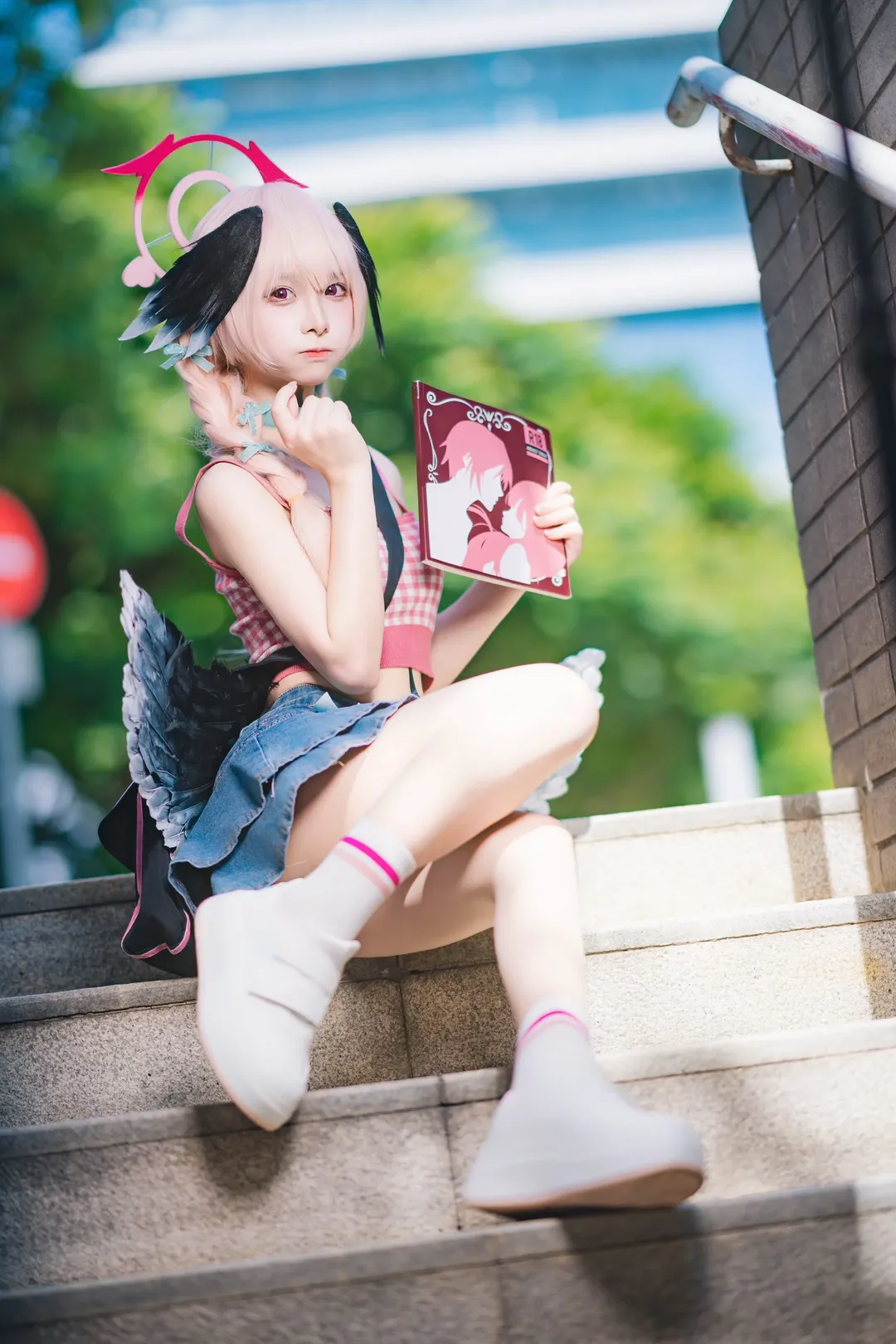 蔚蓝档案, 夏日穿搭, 下江小春cos, 甜妹, cosplay摄影 - 第5张