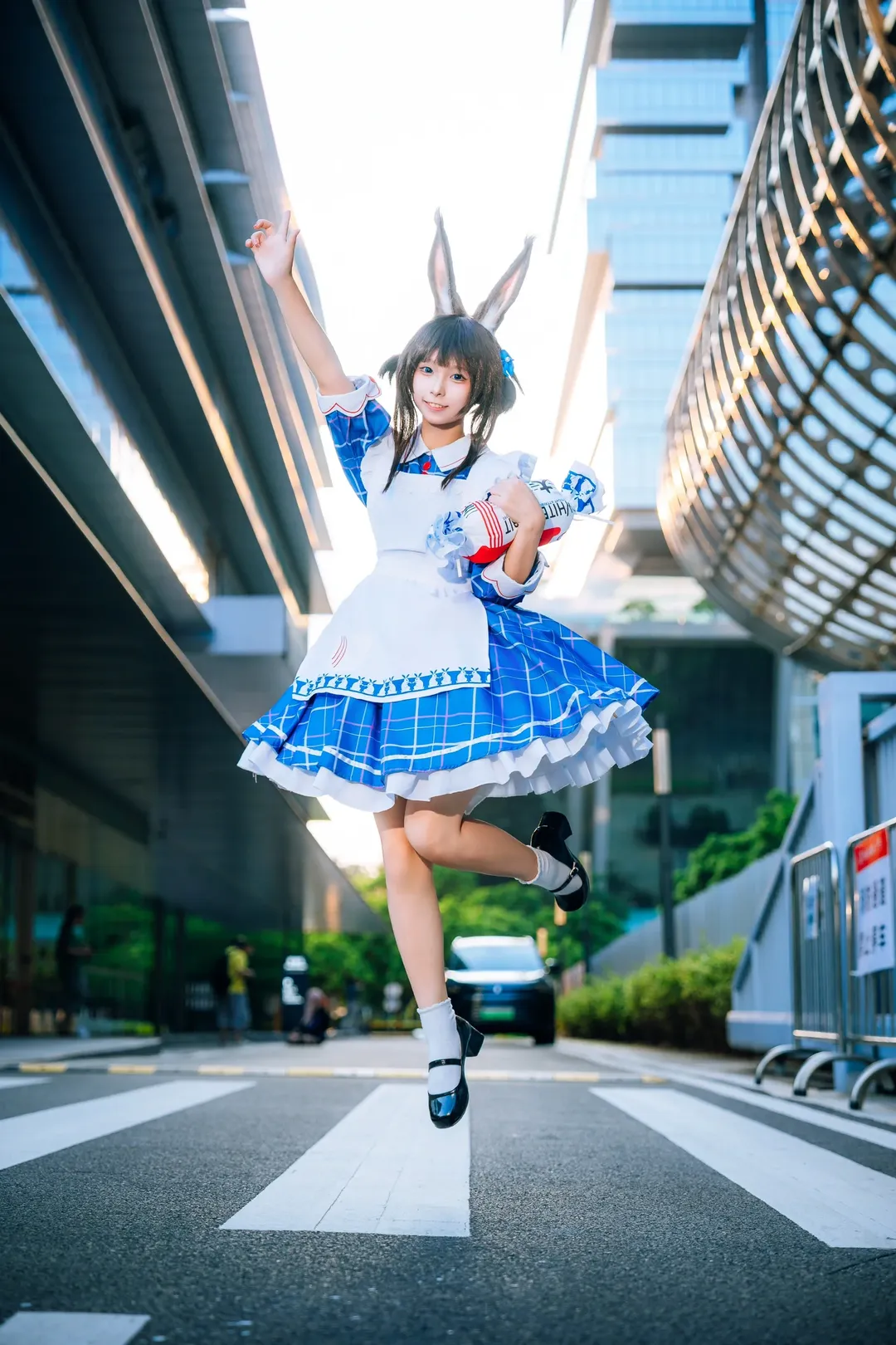 明日方舟, 阿米娅cos, cosplay摄影, 漫展外景, 大白兔奶糖联动