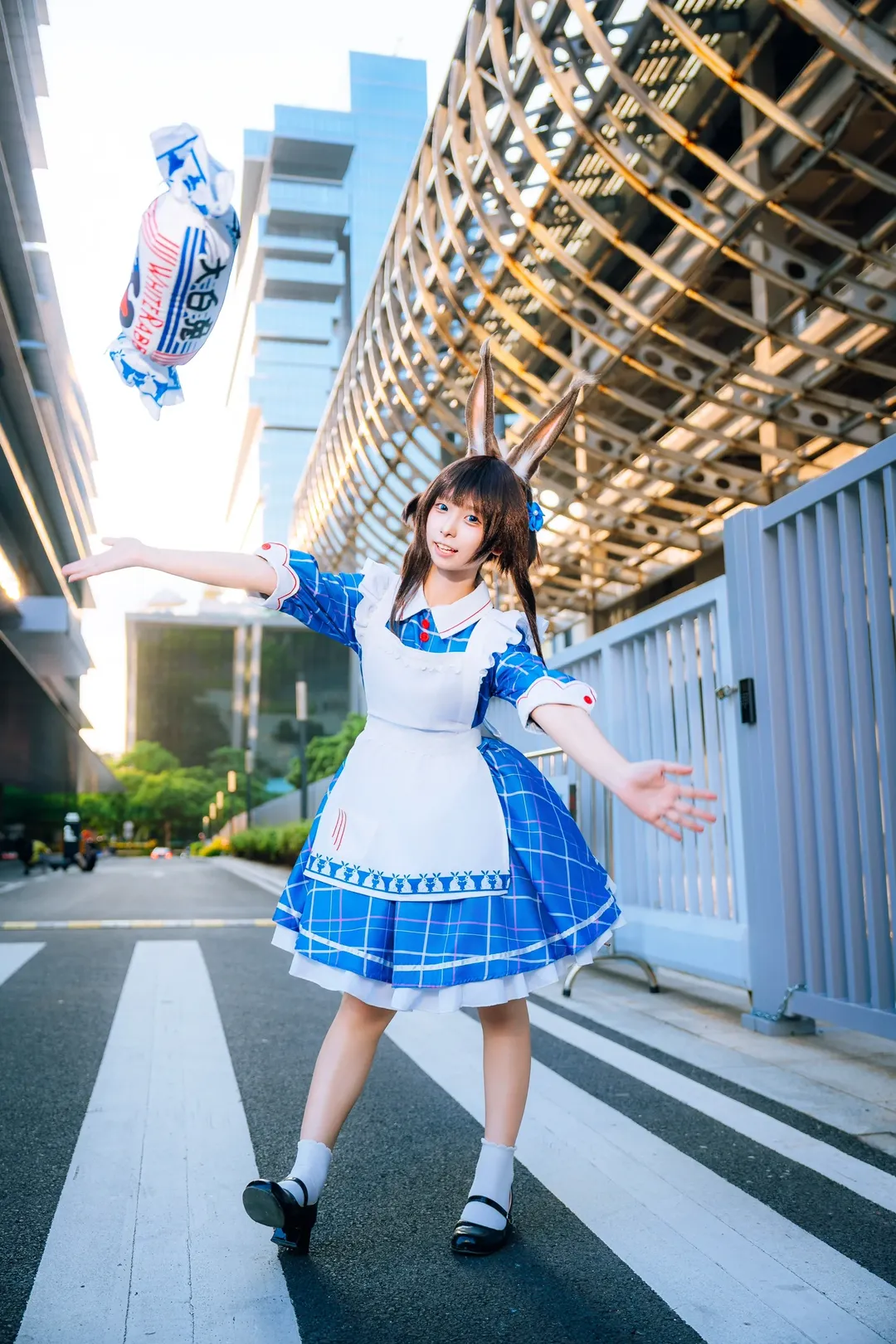 明日方舟, 阿米娅cos, cosplay摄影, 漫展外景, 大白兔奶糖联动 - 第4张
