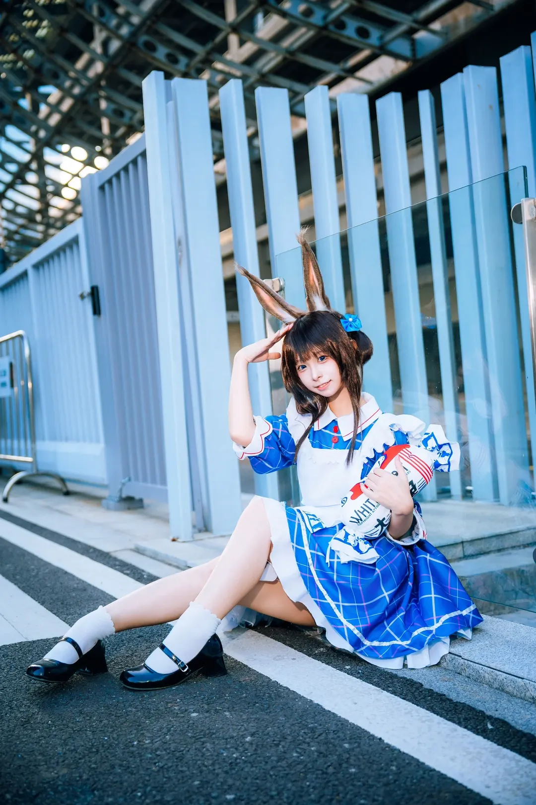 明日方舟, 阿米娅cos, cosplay摄影, 漫展外景, 大白兔奶糖联动 - 第6张