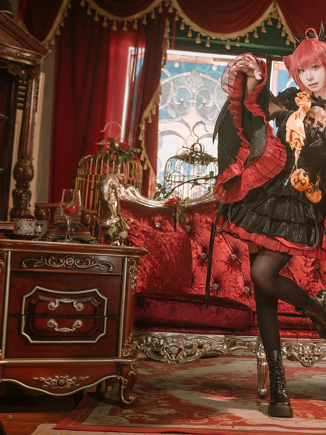 小恶魔cos, 哥特洛丽塔, 重音teto cos, 万圣节穿搭, 拍照姿势参考 - 第5张