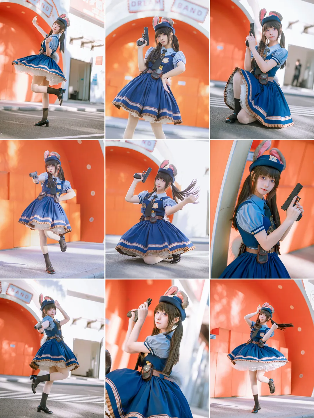 広州での写真撮影, コスプレコーディネート, ジュディ コスプレ, ズートピア, ウサギの警察官 - 1枚目