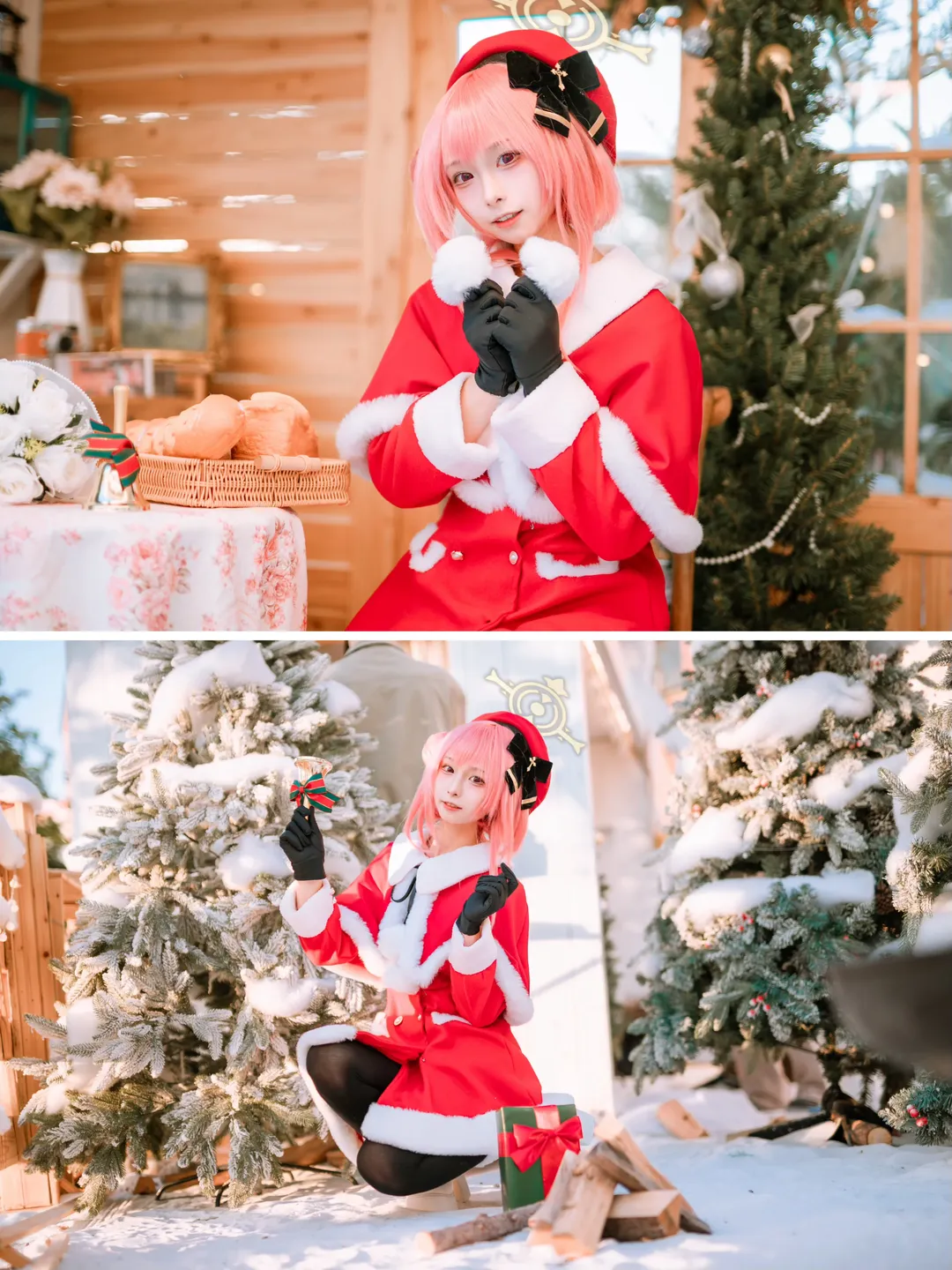ブルーアーカイブ, 二次元コスプレ, クリスマス コスプレ, 鷲見セリナ コスプレ, 広州ロケーション撮影 - 5枚目