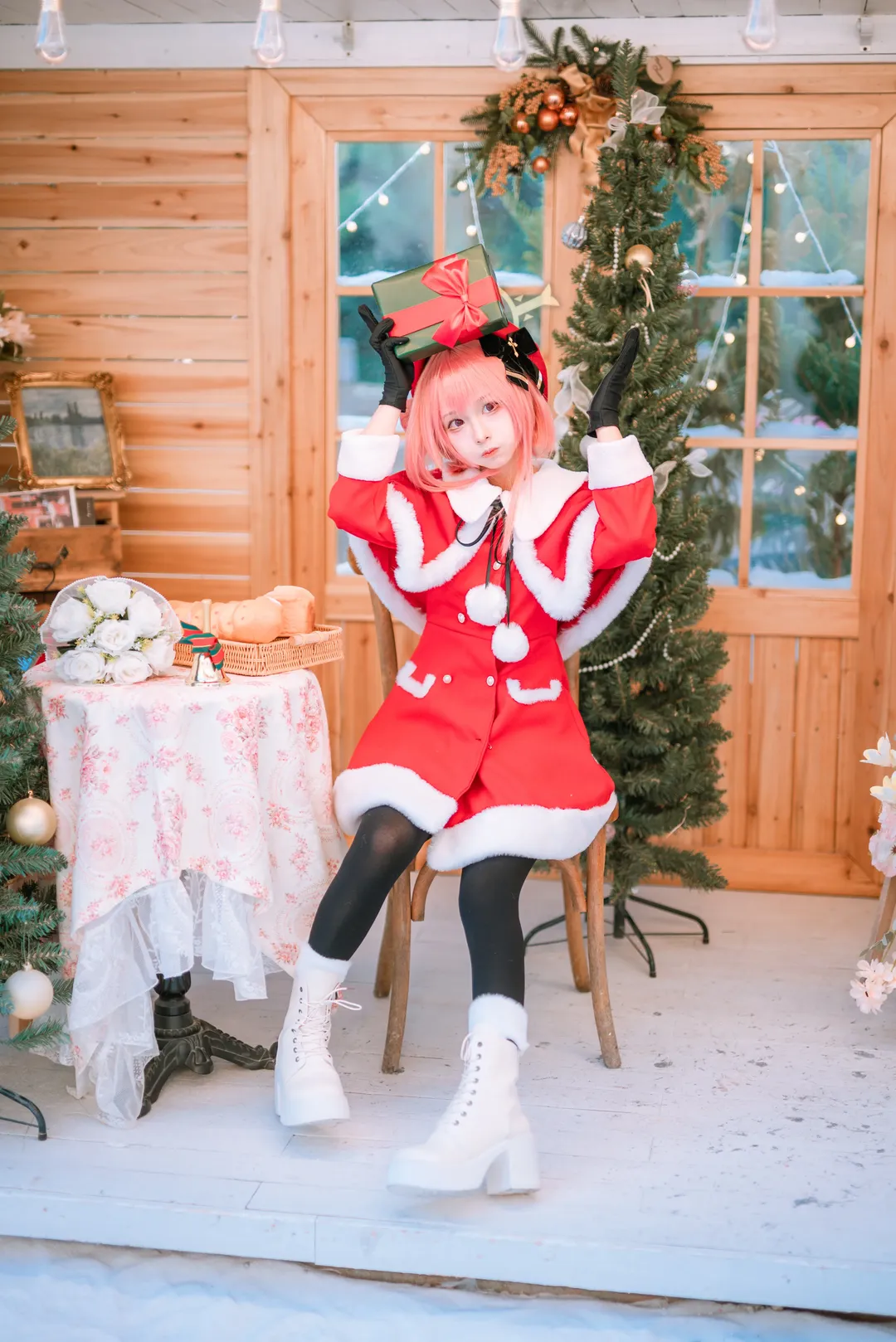 蔚蓝档案, 圣诞cosplay, 冬日圣诞穿搭, 鹫见芹娜cos, 广州拍照打卡 - 第2张