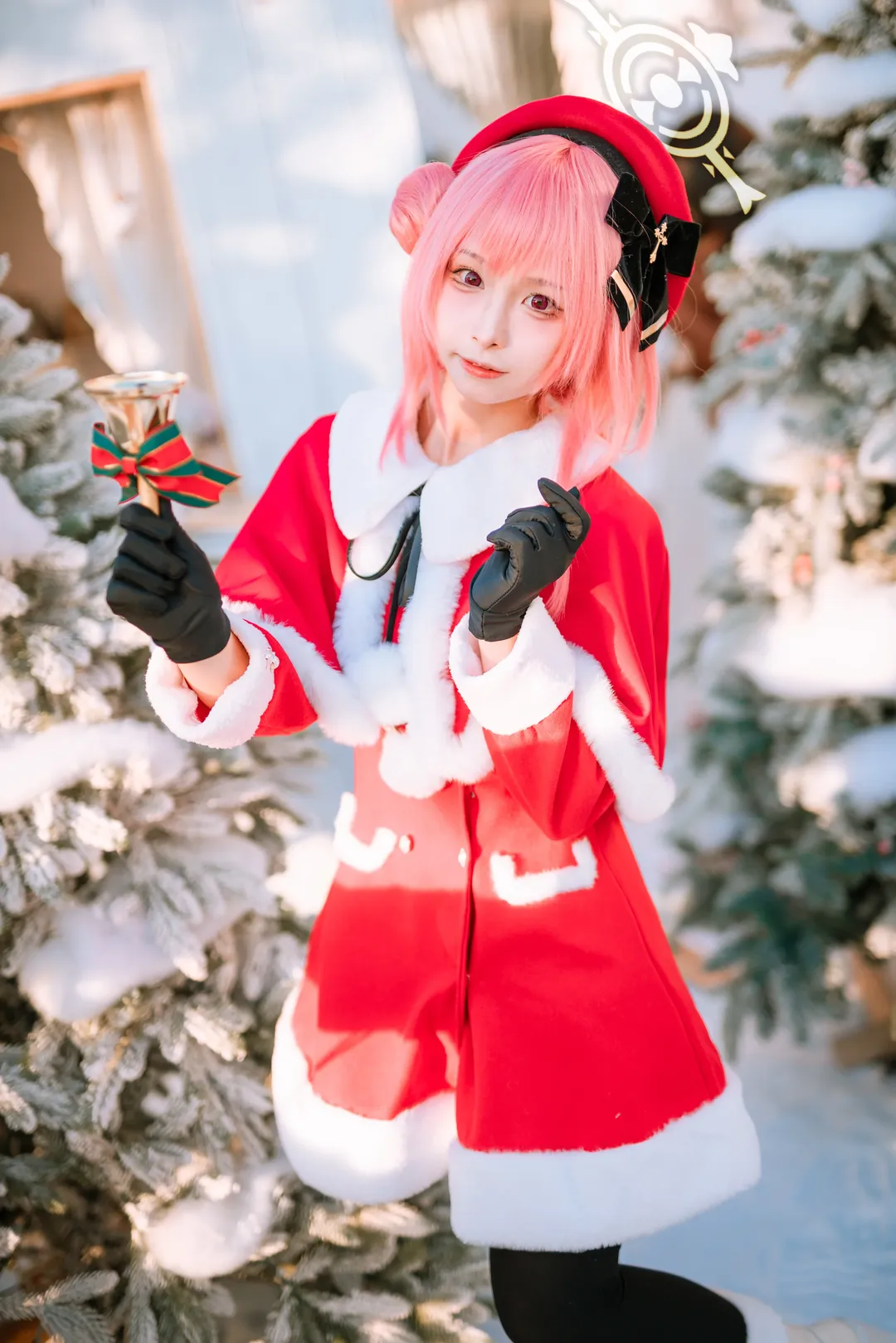 蔚蓝档案, 圣诞cosplay, 冬日圣诞穿搭, 鹫见芹娜cos, 广州拍照打卡 - 第7张