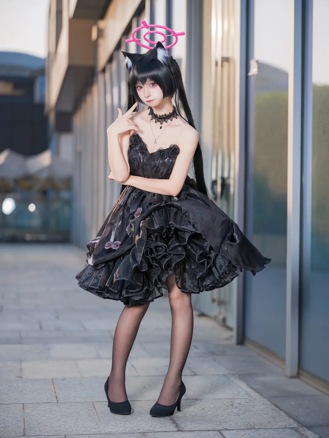 ブルーアーカイブ, イベント写真, 二次元コスプレ, 広州 Baonly, 黒見セリカ コスプレ