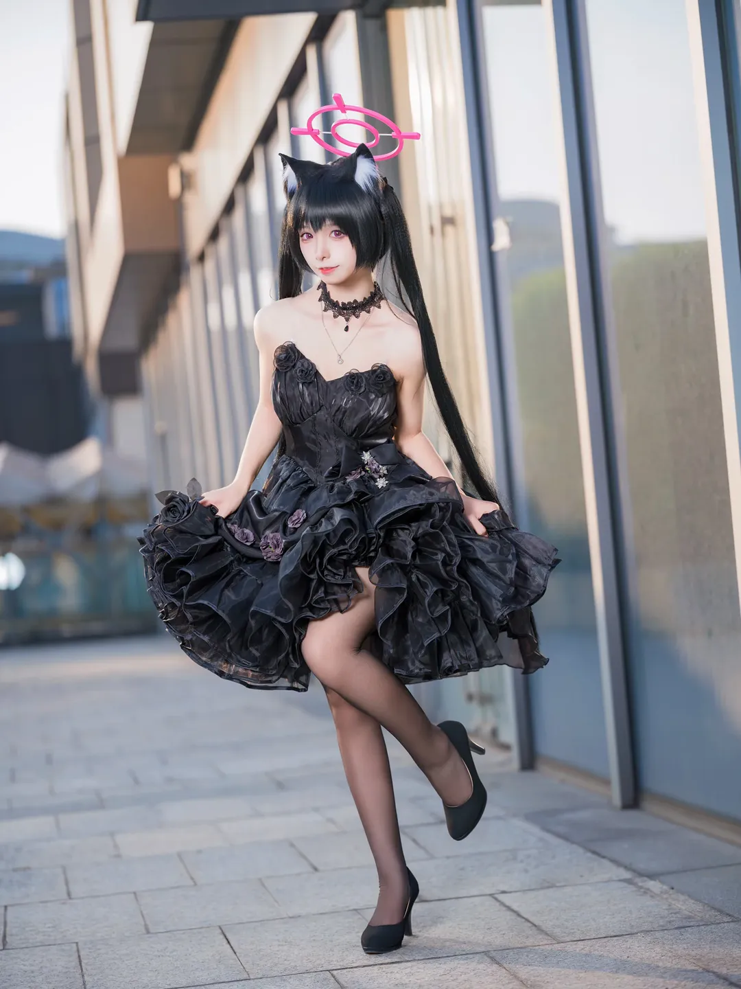 蔚蓝档案, 二次元cosplay, 漫展摄影, 黑见芹香cos, 哥特风礼服 - 第1张