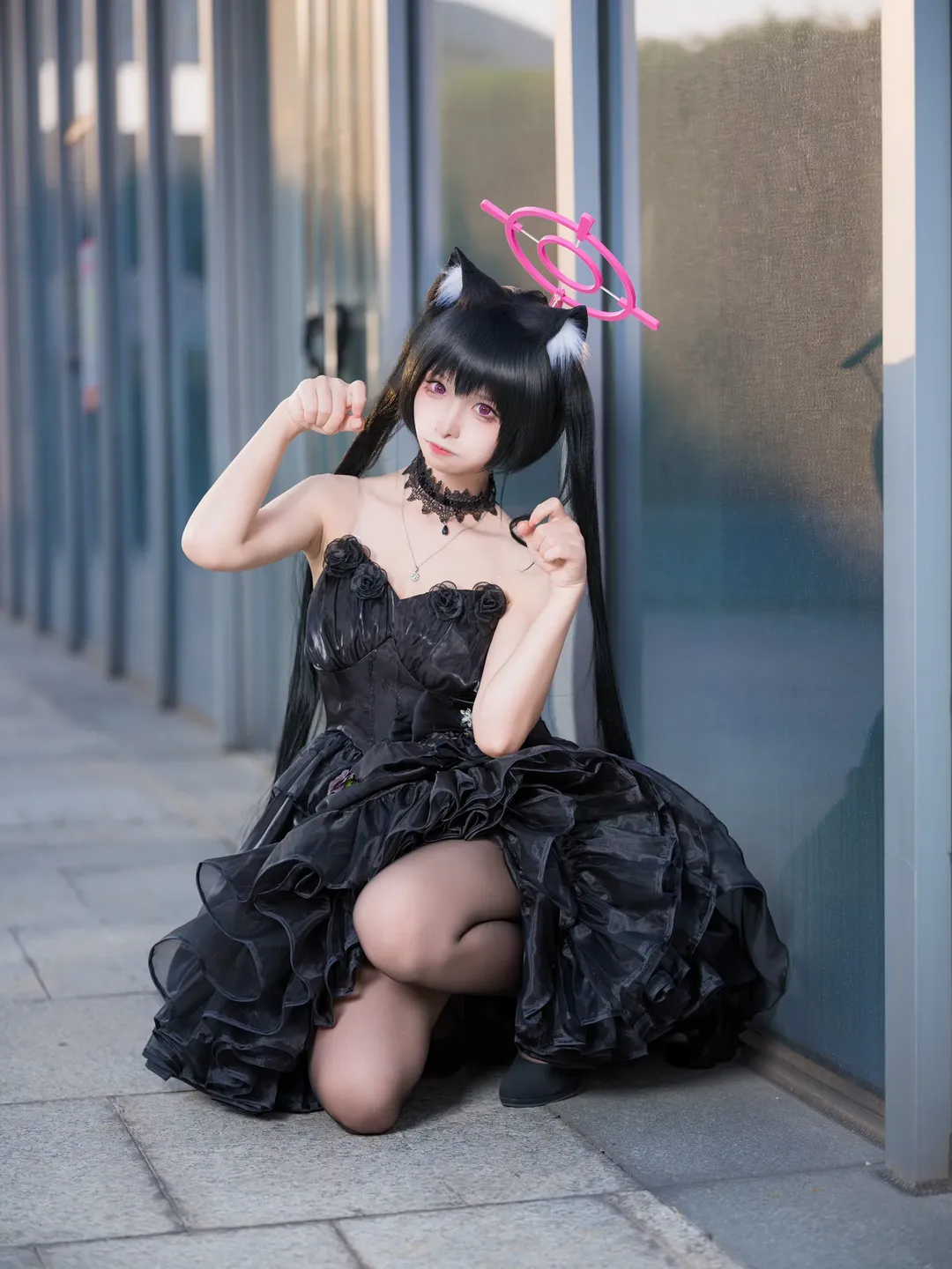 蔚蓝档案, 二次元cosplay, 漫展摄影, 黑见芹香cos, 哥特风礼服 - 第2张