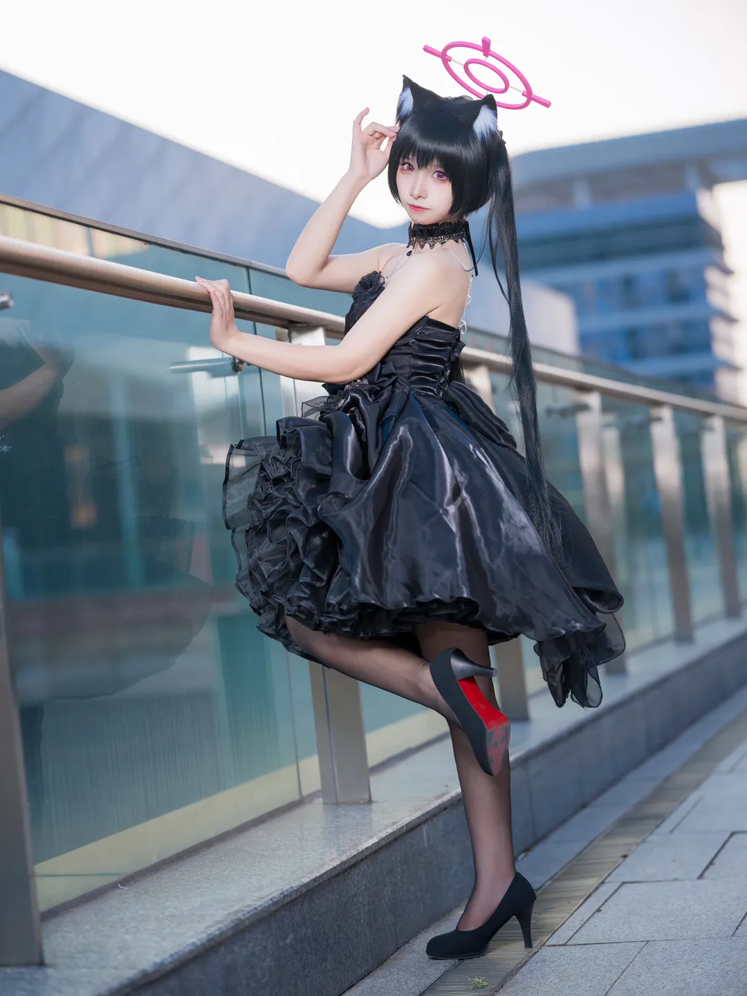 蔚蓝档案, 二次元cosplay, 漫展摄影, 黑见芹香cos, 哥特风礼服 - 第4张