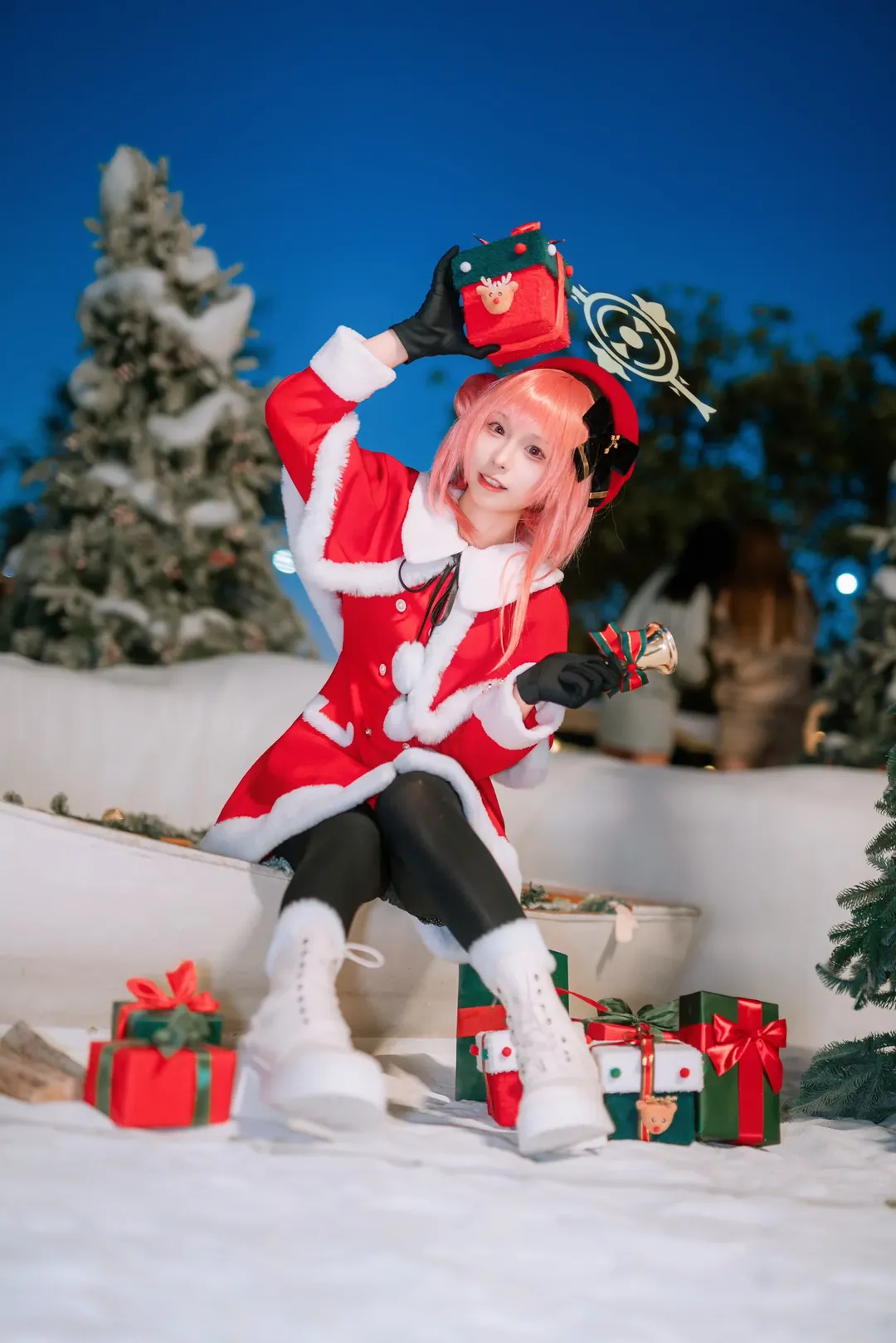 蔚蓝档案, 蓝调时刻, 广州拍照, 圣诞节cosplay, 鹫见芹娜cos