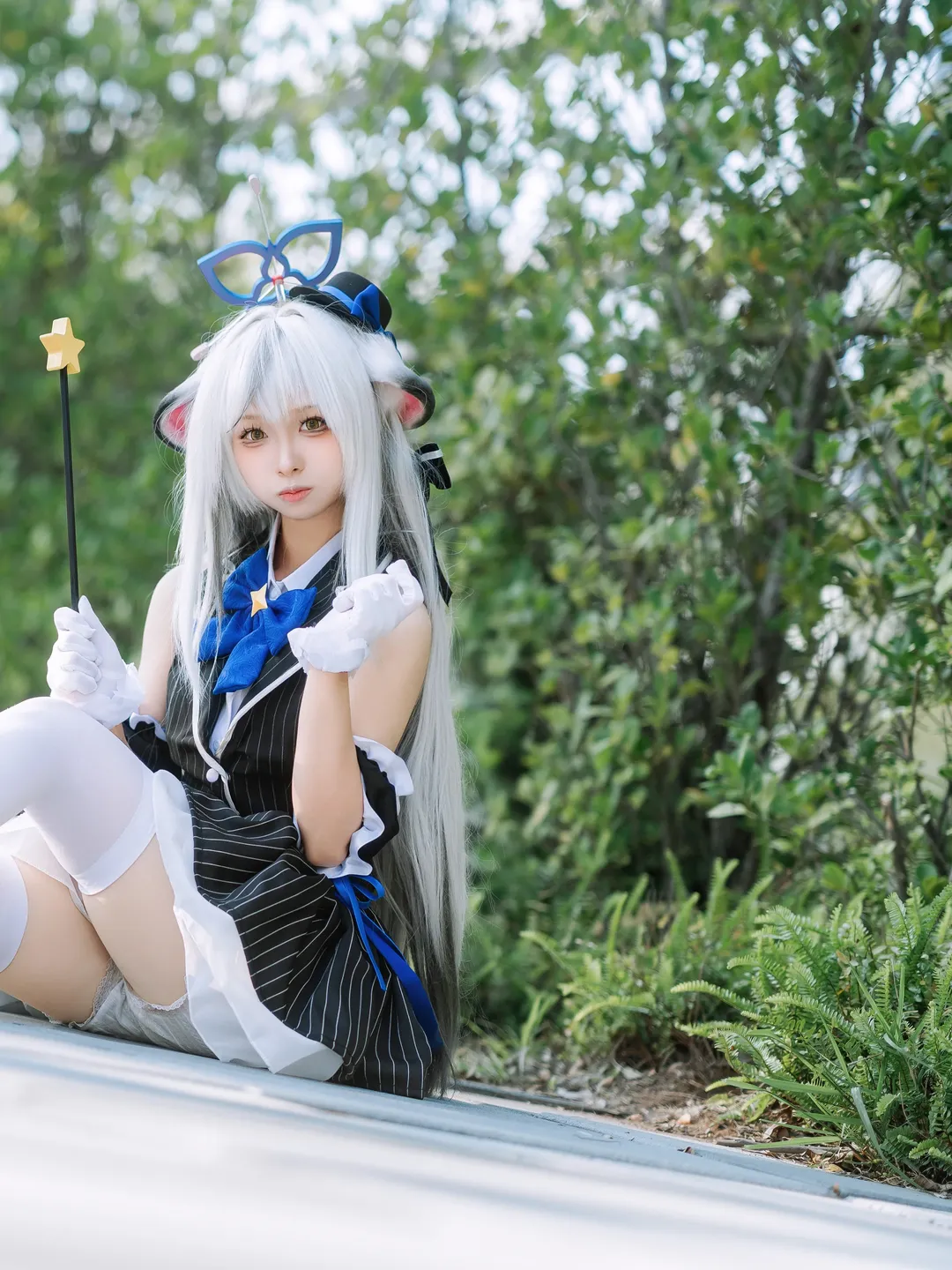 Blue Archive, Firefly ACG Expo, White stockings, Anime-style fashion, Sunohara Kokona cosplay - Image 4