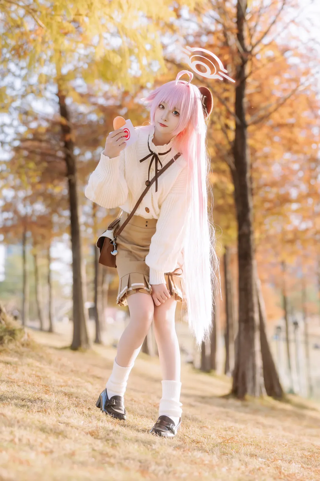 蔚蓝档案, 小鸟游星野cos, 秋日穿搭, 落羽杉外景, 广州九龙湖摄影 - 第4张