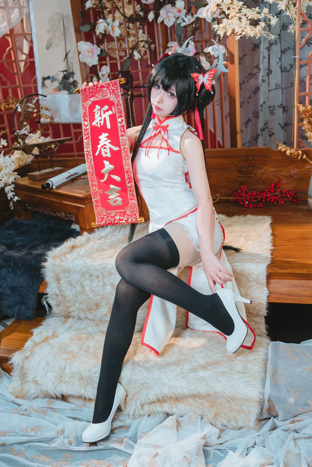 cosplay, 蔚蓝档案, cos正片, 妃咲cos, 新春贺图