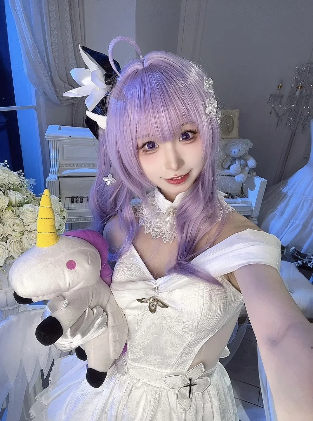 cosplay, 碧蓝航线, 独角兽cos, 独角兽幸福乐章, 白丝甜妹